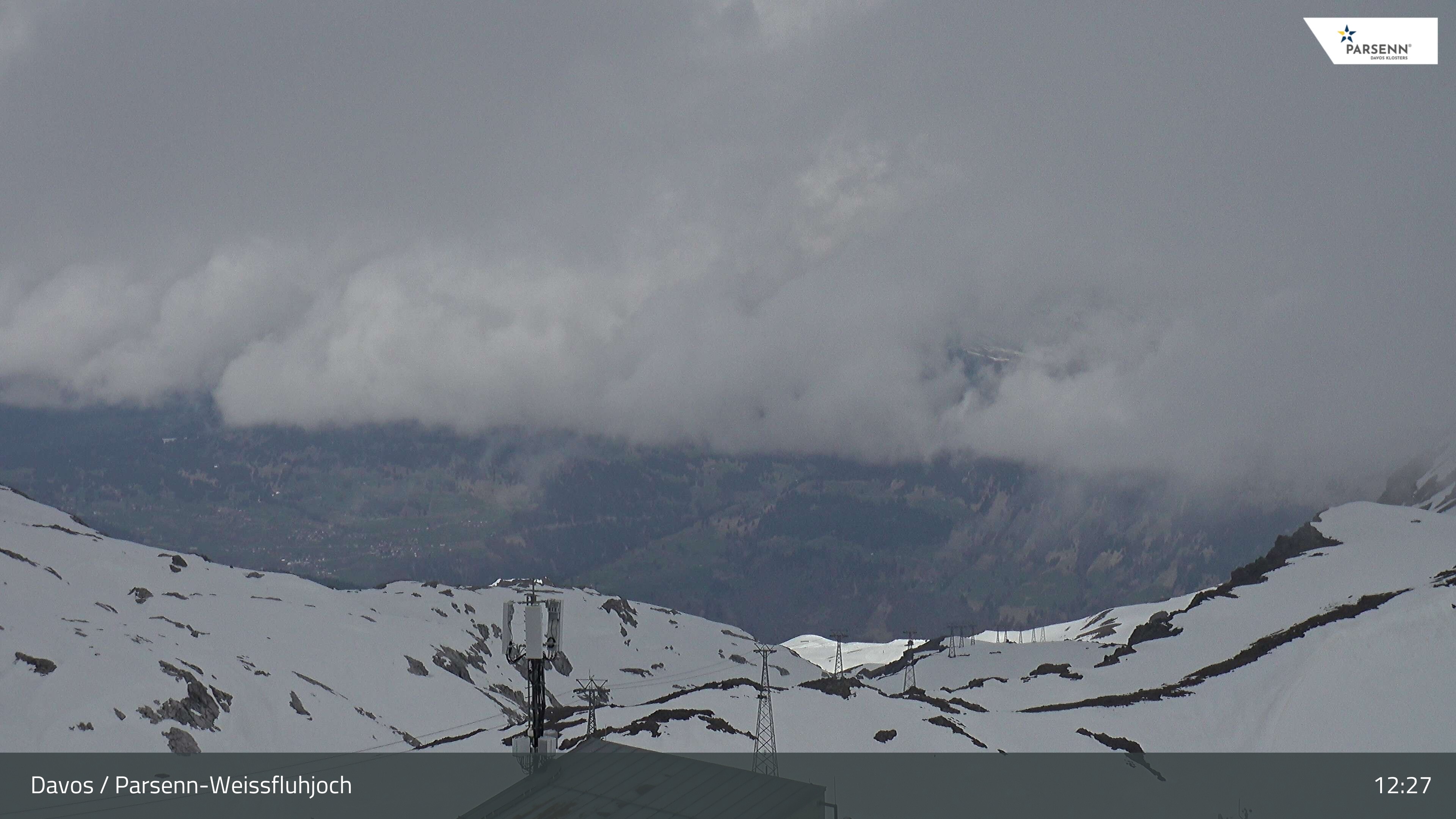 Archived image Webcam Weissfluhjoch, Davos Klosters