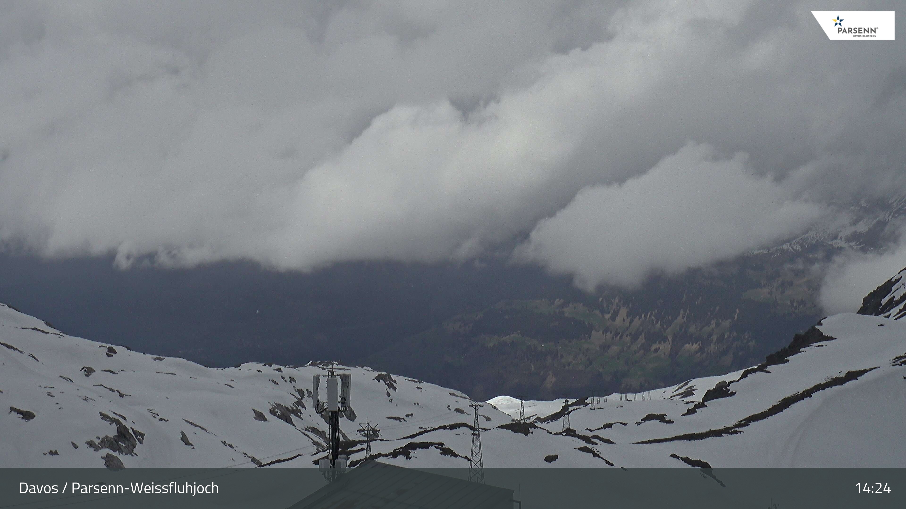 Archived image Webcam Weissfluhjoch, Davos Klosters