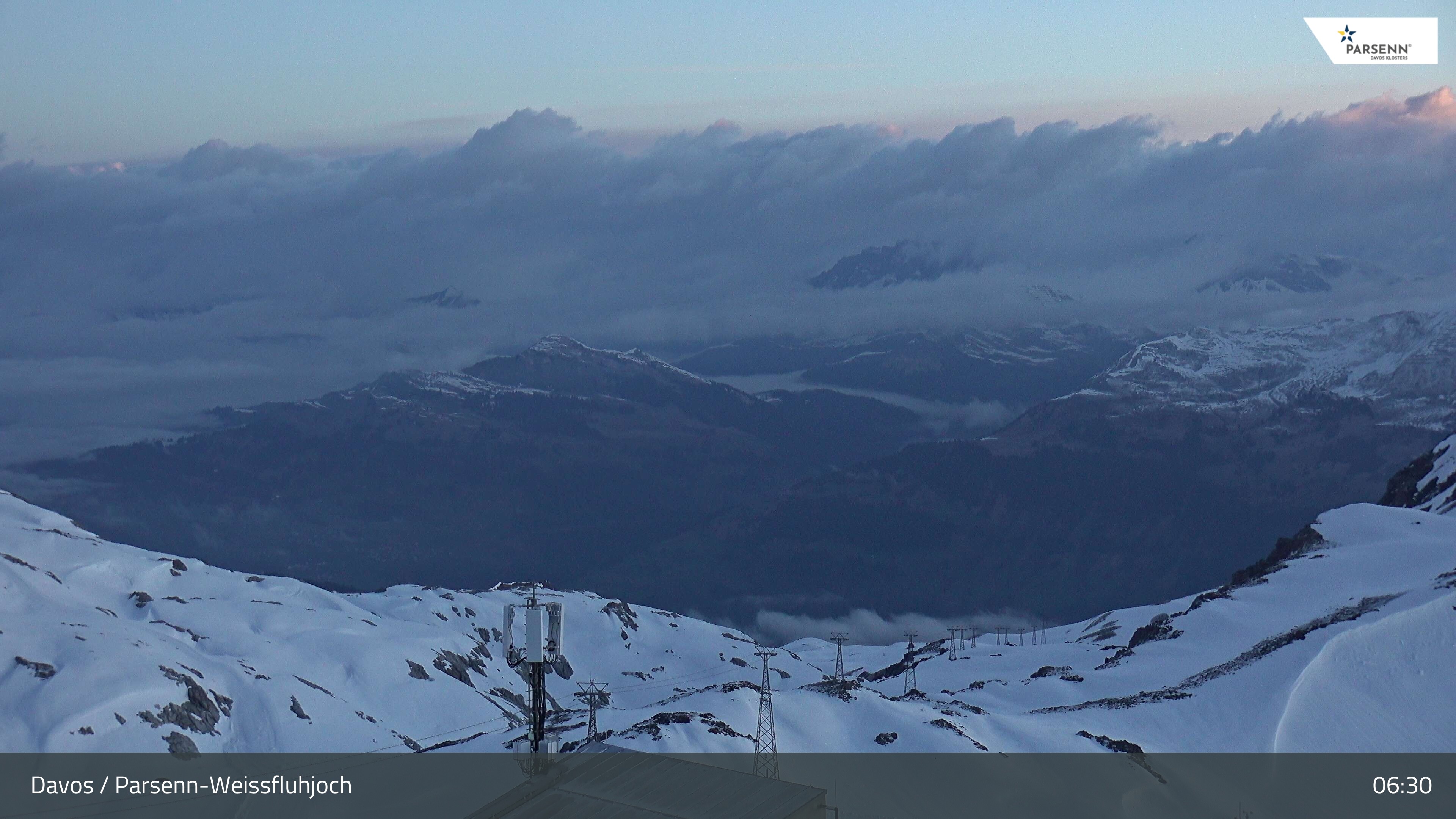 Archiv Foto Webcam Weissfluhjoch - Schifer