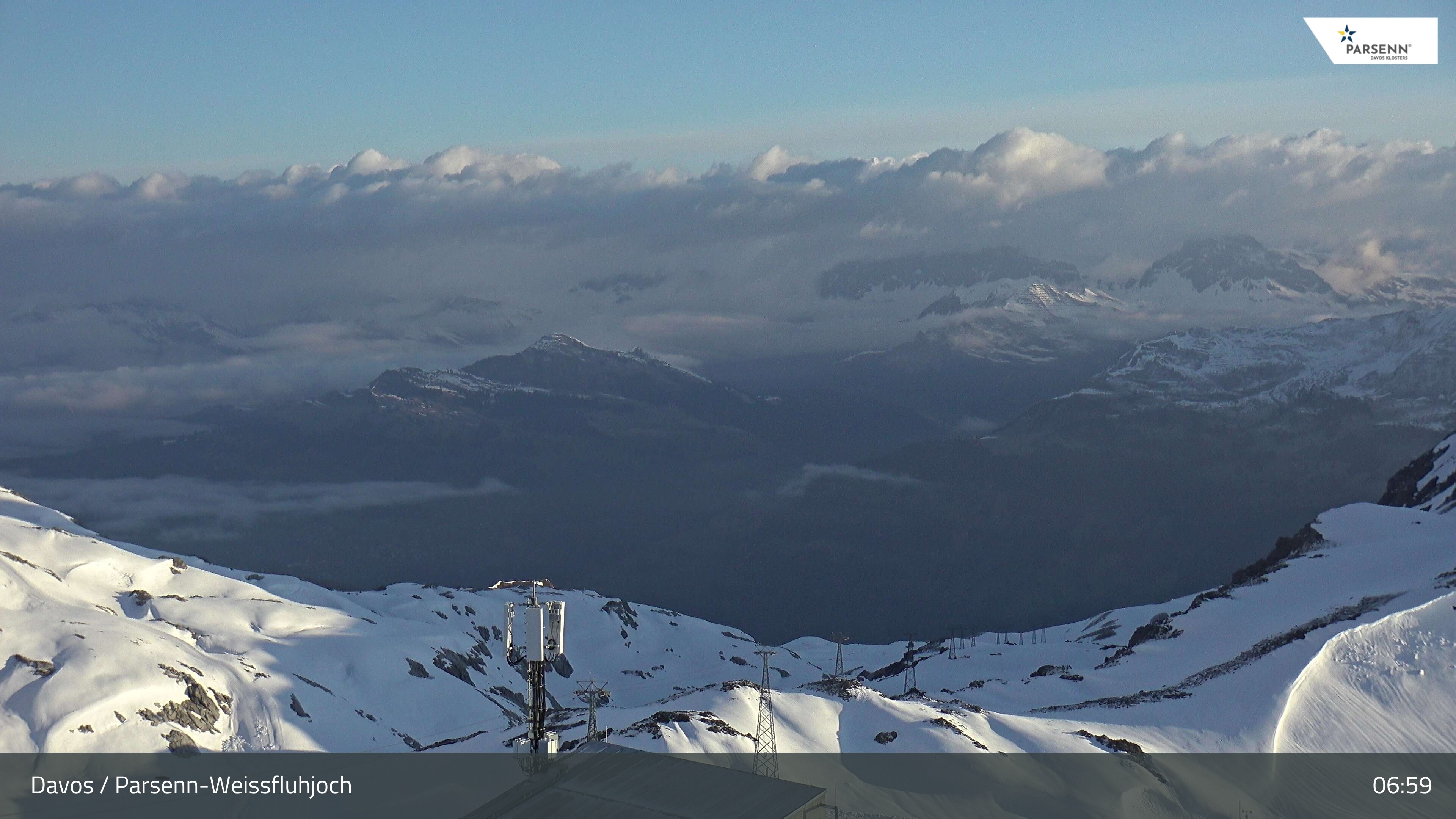 Archiv Foto Webcam Weissfluhjoch - Schifer