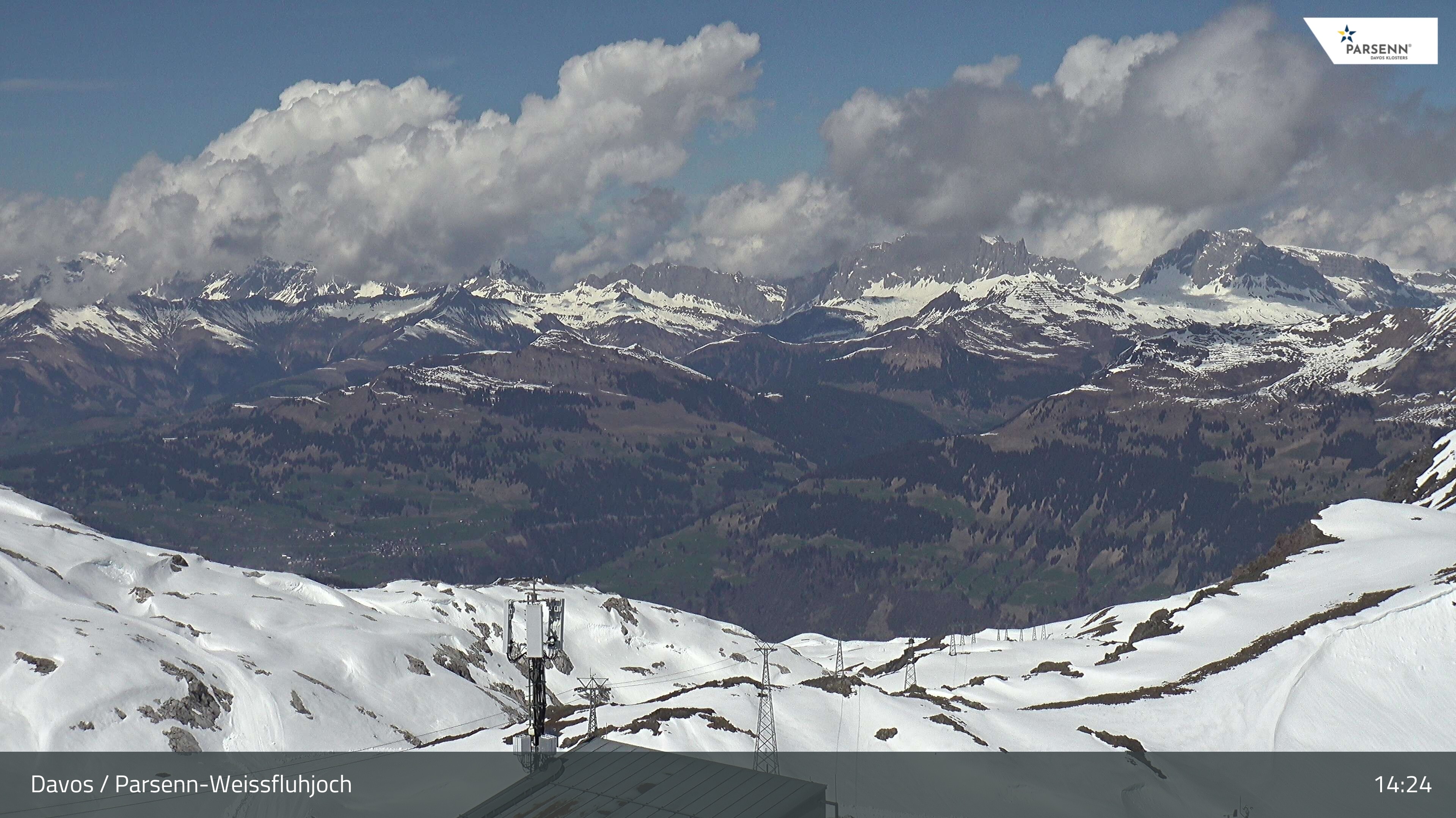 Archiv Foto Webcam Weissfluhjoch - Schifer