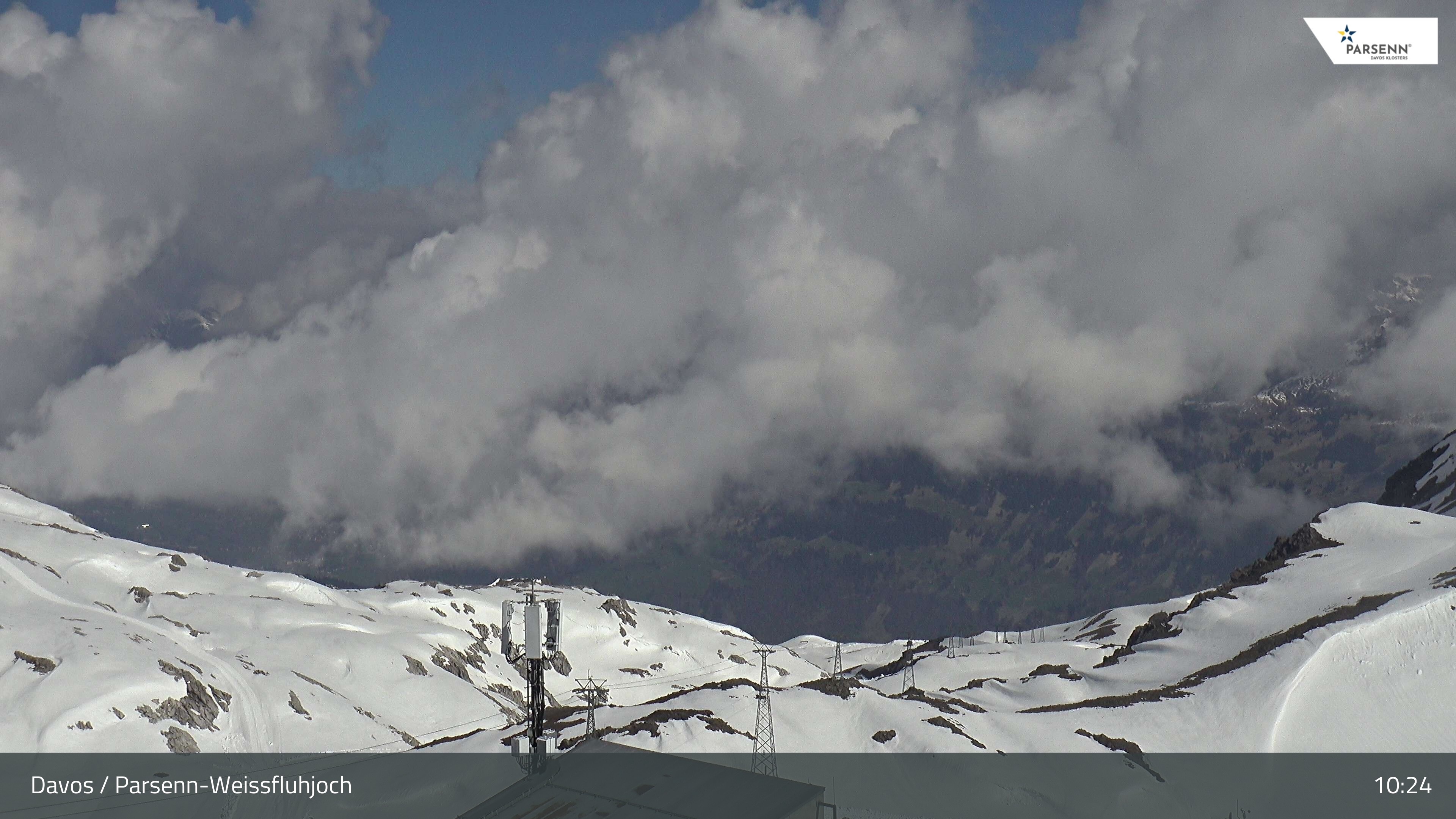 Archived image Webcam Weissfluhjoch, Davos Klosters