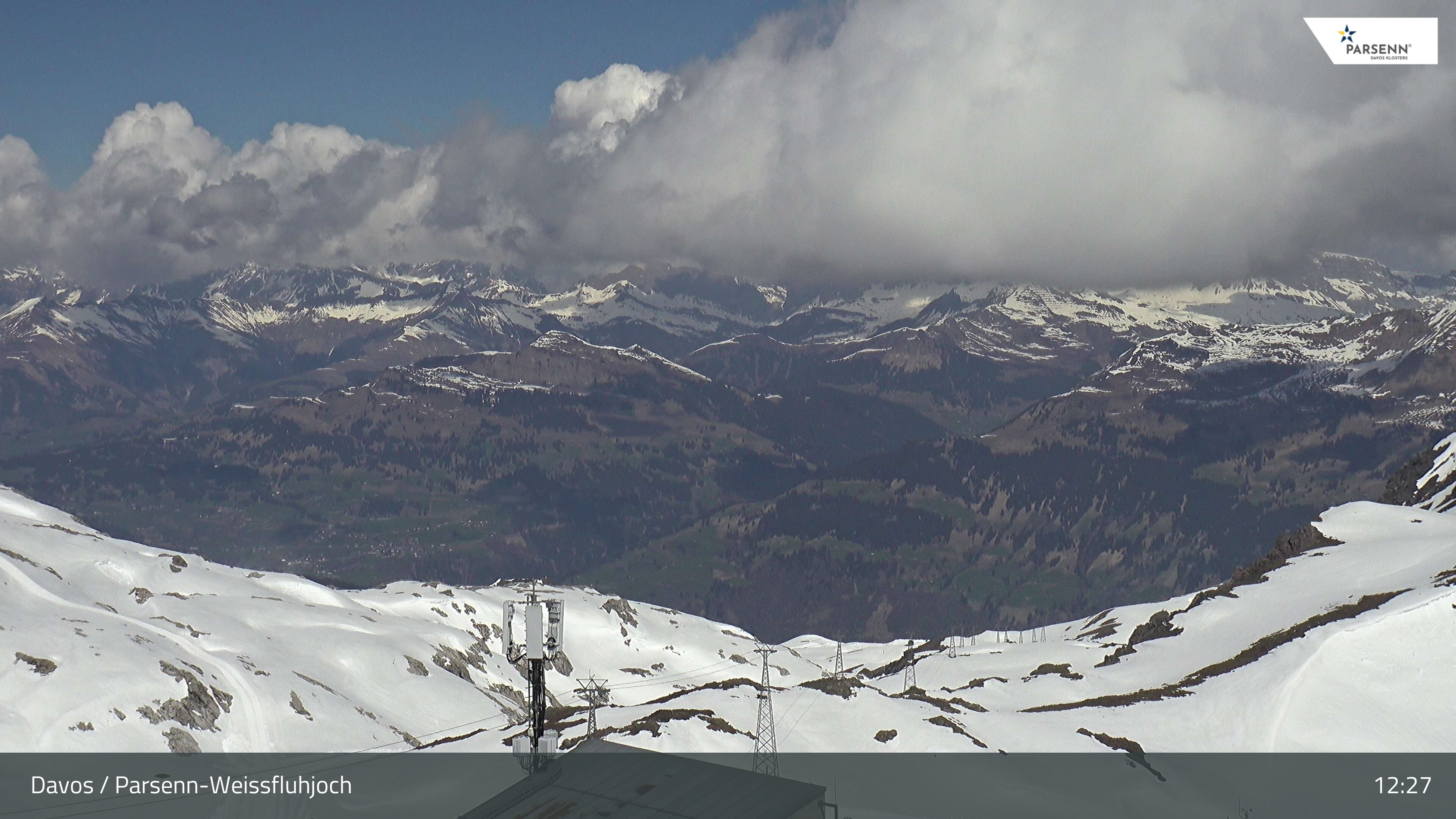 Archived image Webcam Weissfluhjoch, Davos Klosters