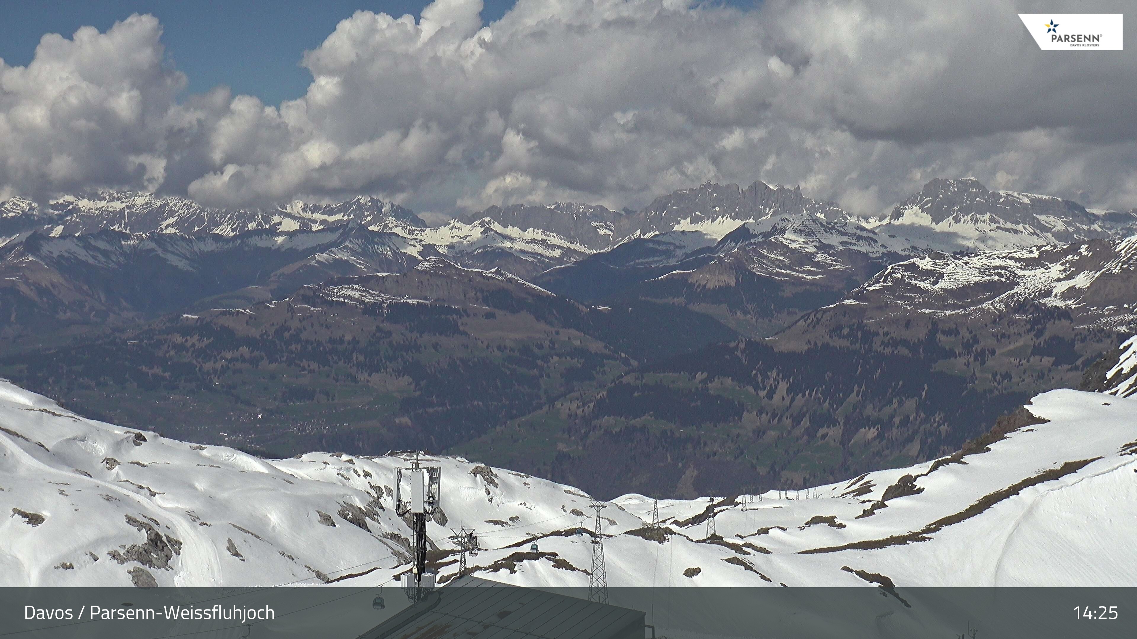 Archived image Webcam Weissfluhjoch, Davos Klosters