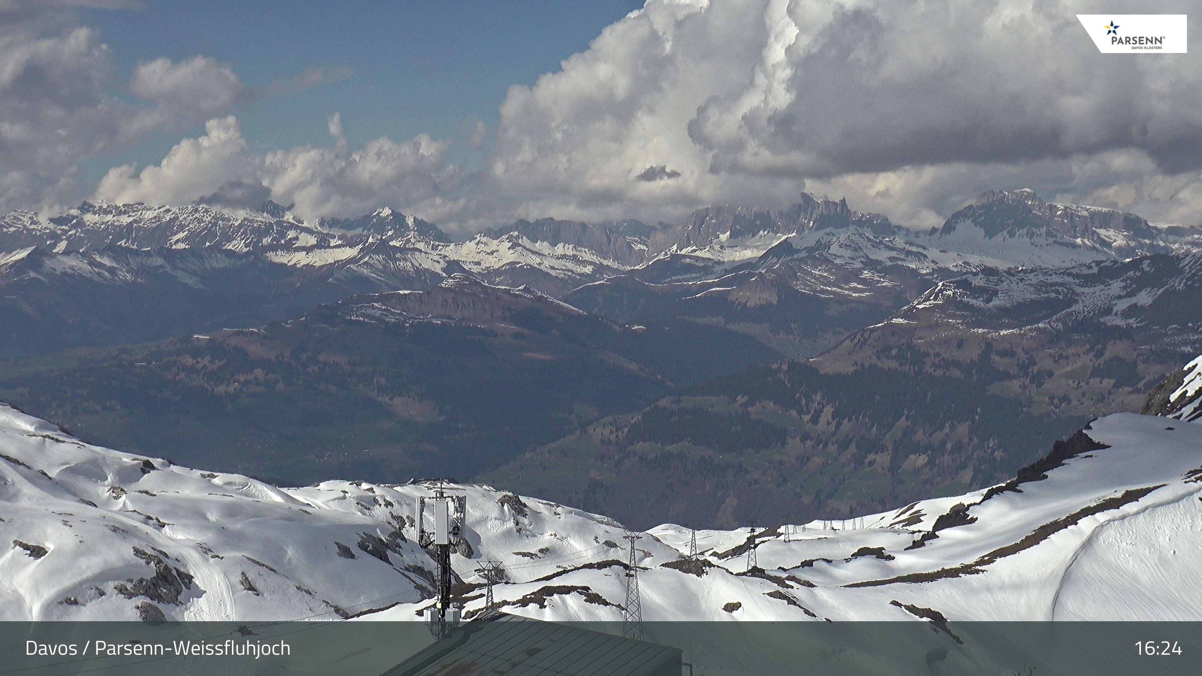 Archived image Webcam Weissfluhjoch, Davos Klosters