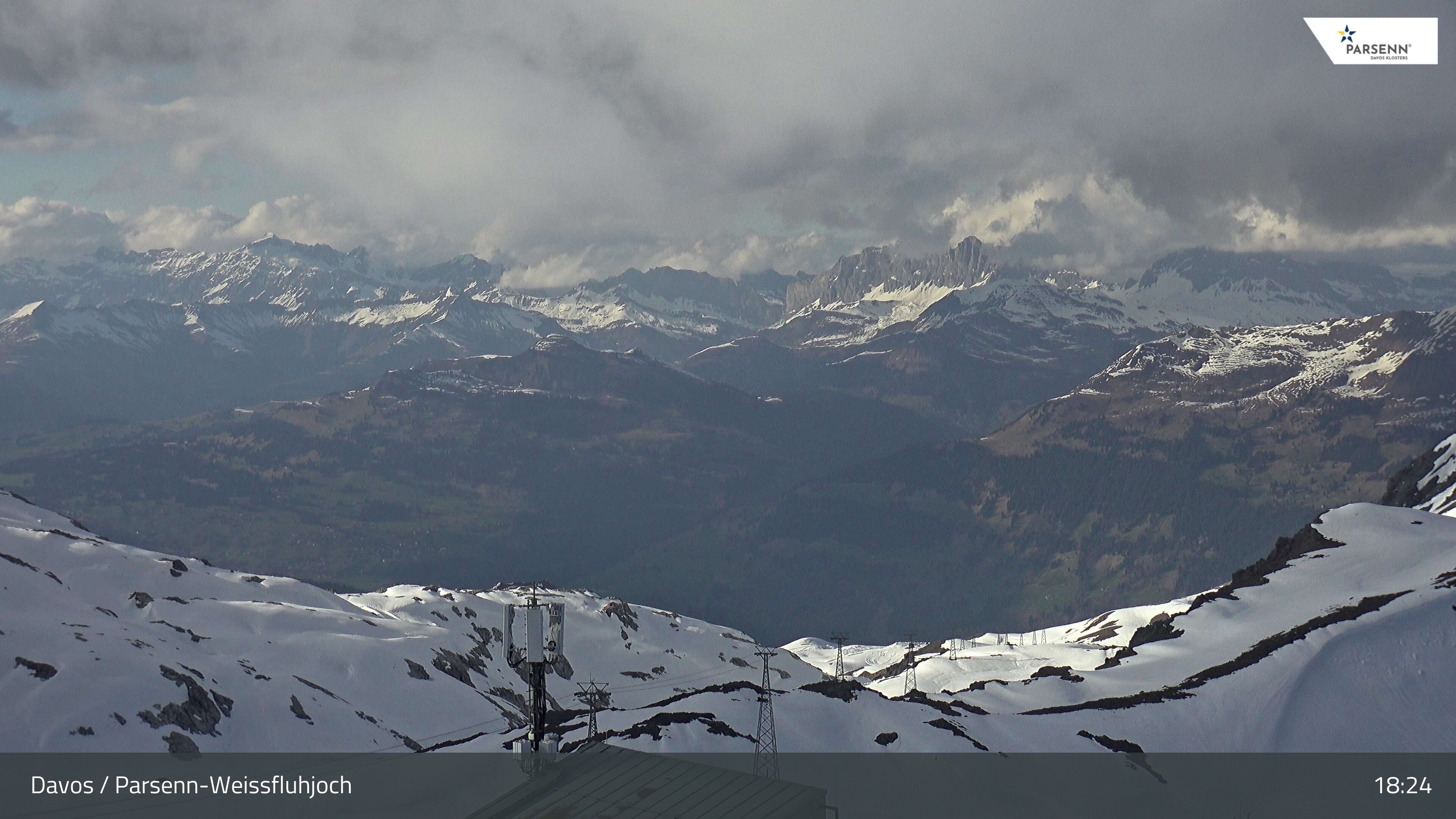 Archived image Webcam Weissfluhjoch, Davos Klosters