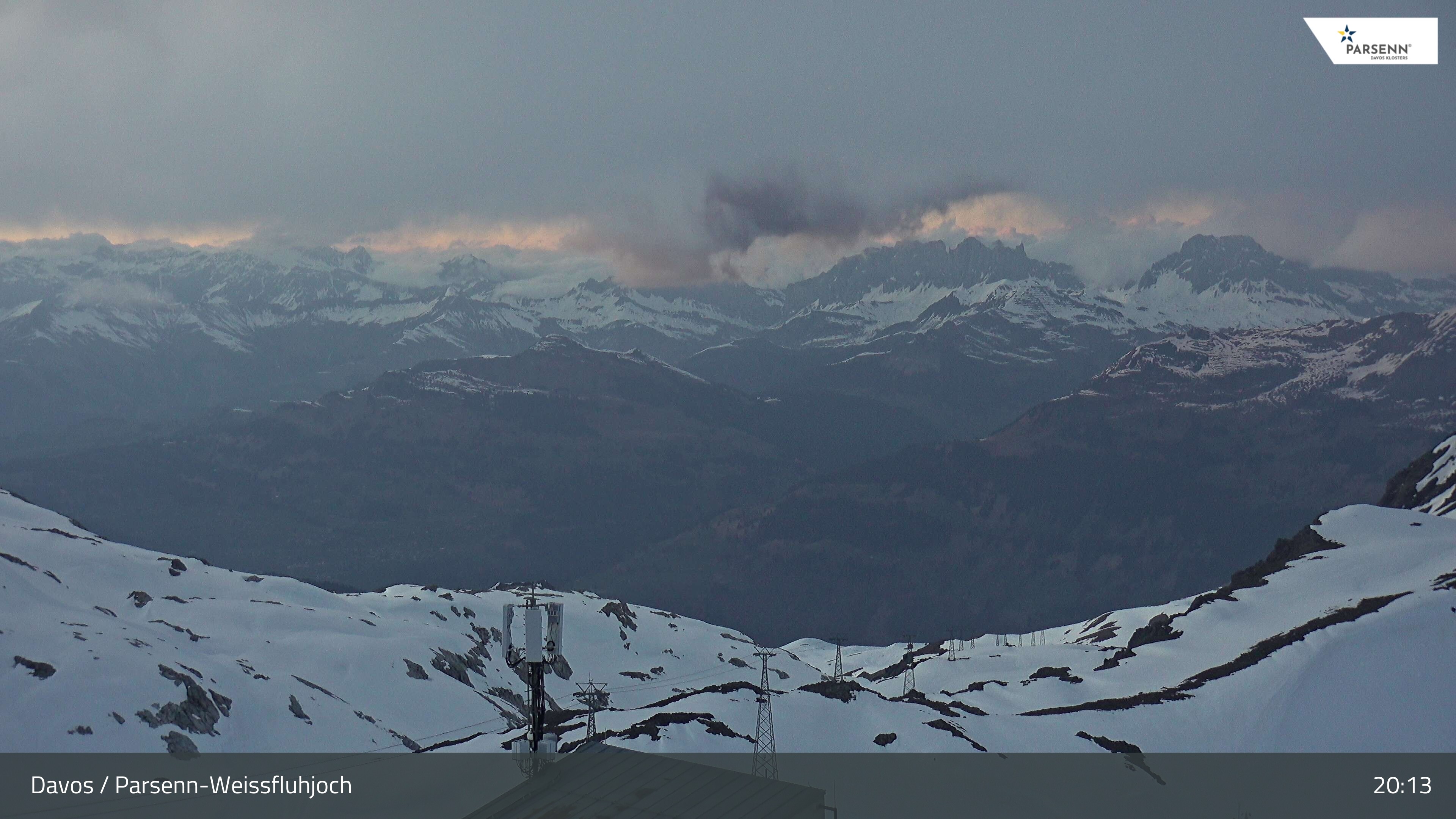 Archived image Webcam Weissfluhjoch, Davos Klosters