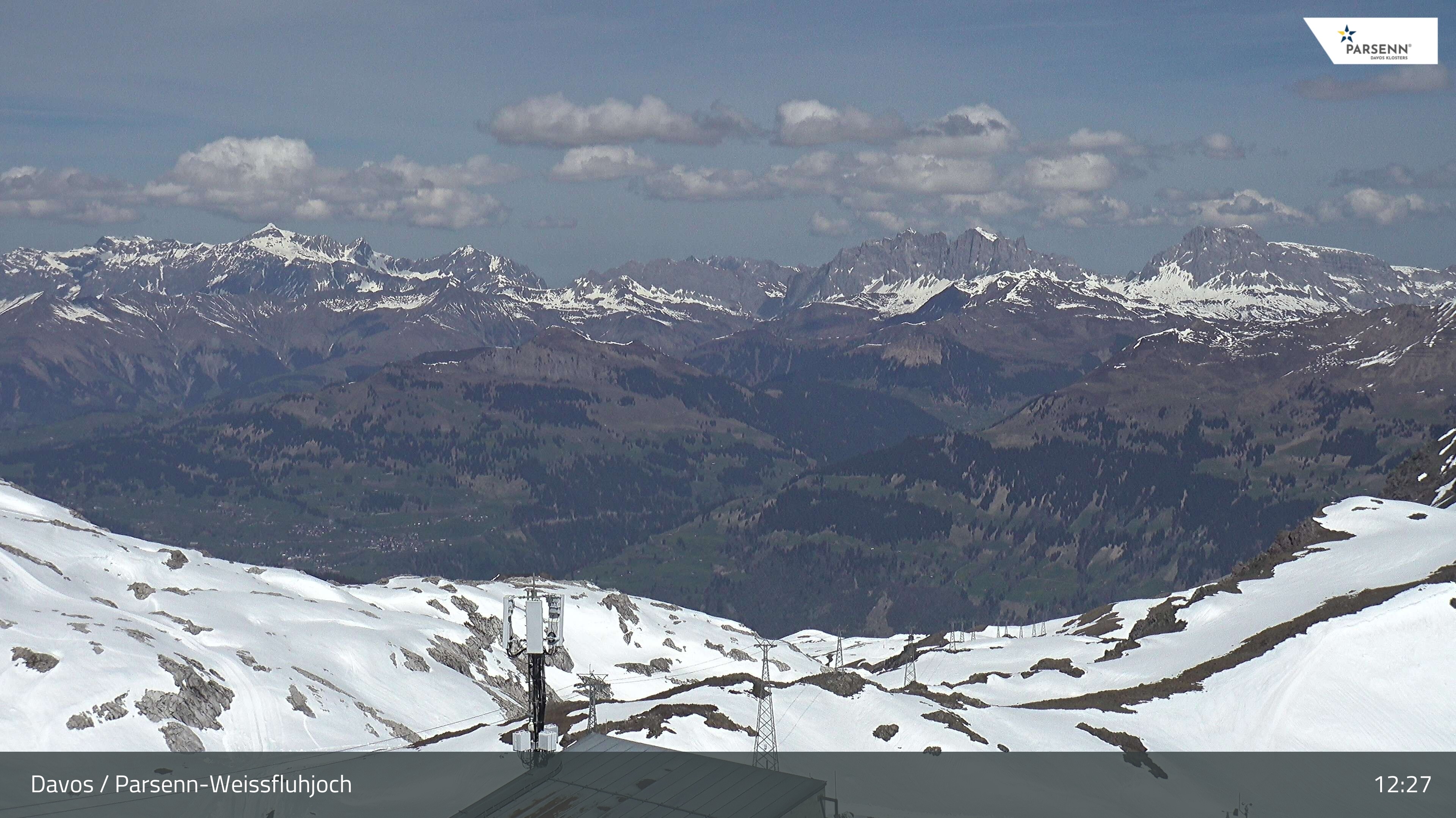 Archived image Webcam Weissfluhjoch, Davos Klosters