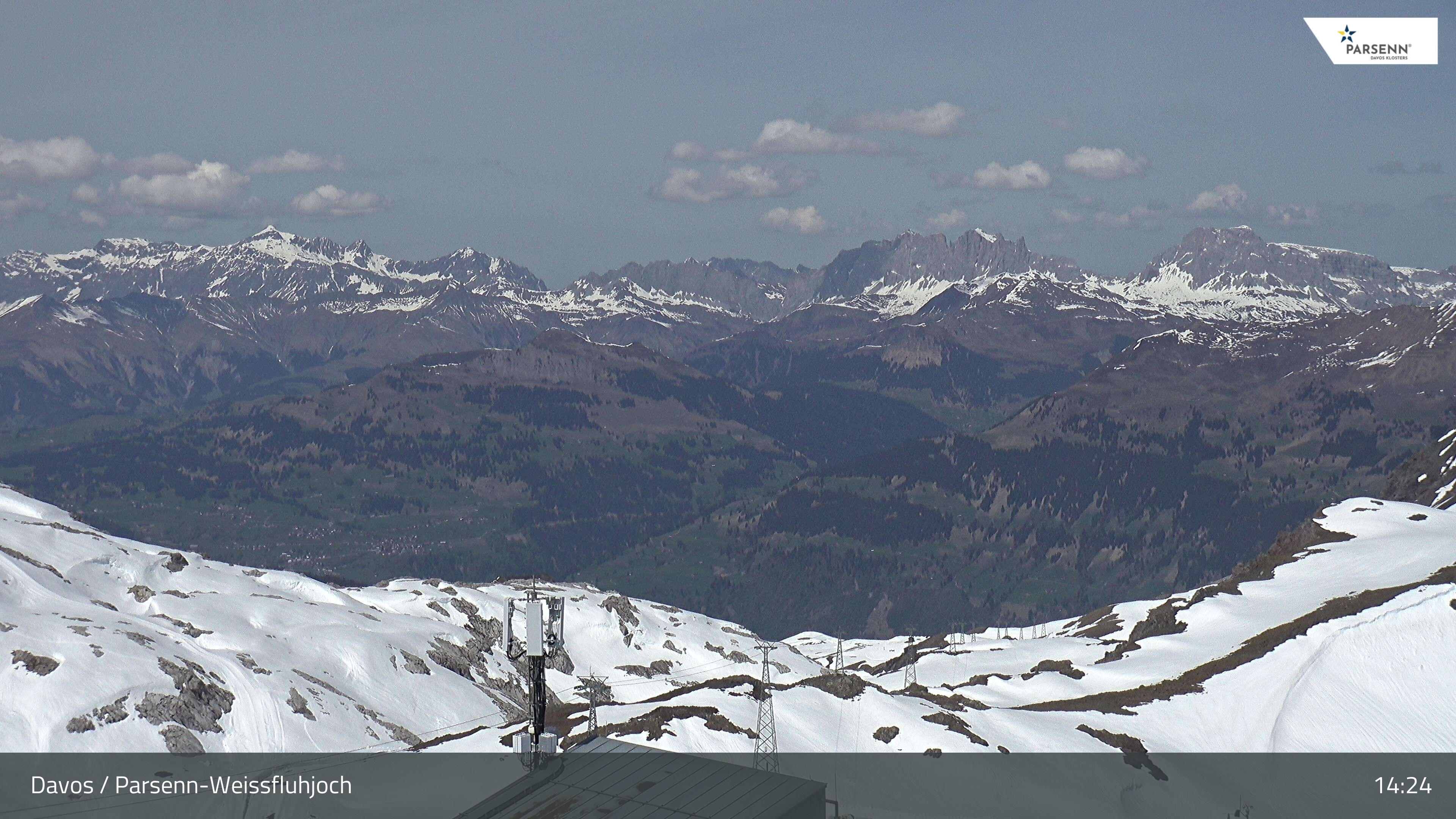 Archived image Webcam Weissfluhjoch, Davos Klosters