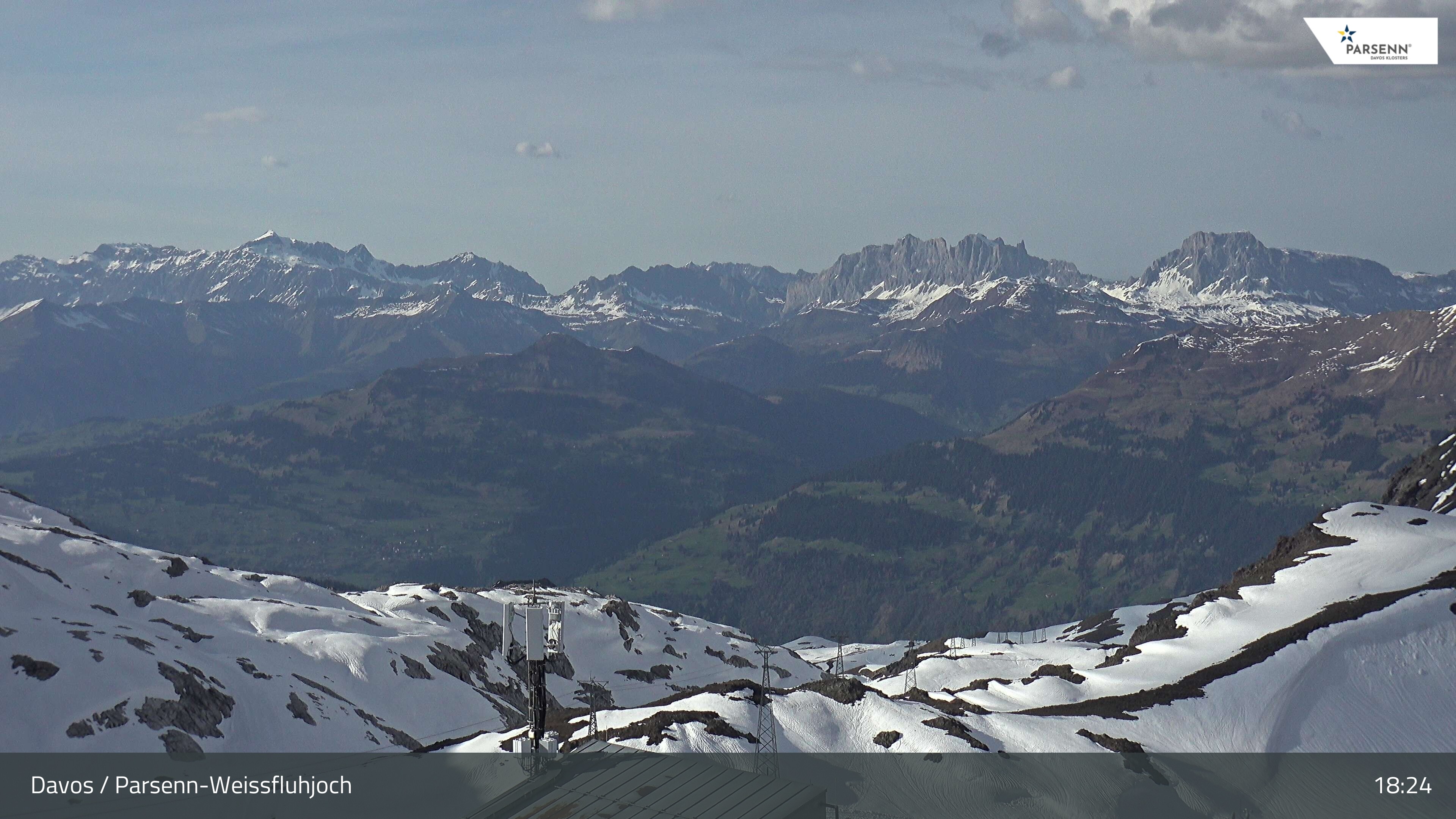 Archived image Webcam Weissfluhjoch, Davos Klosters