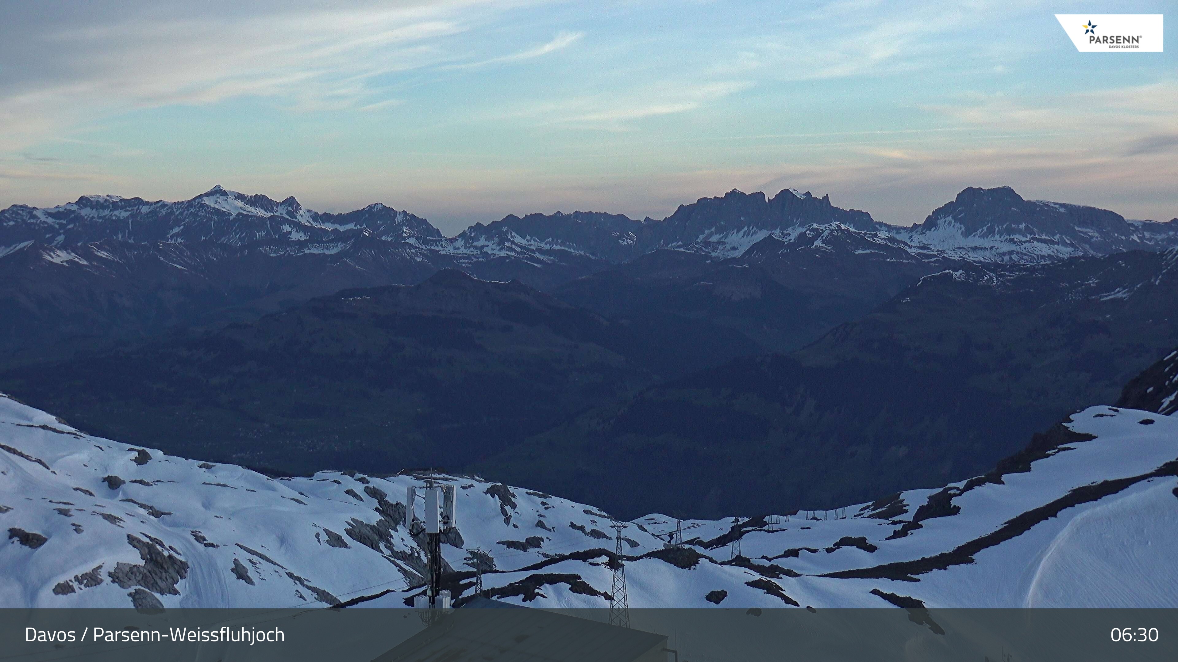 Archiv Foto Webcam Weissfluhjoch - Schifer