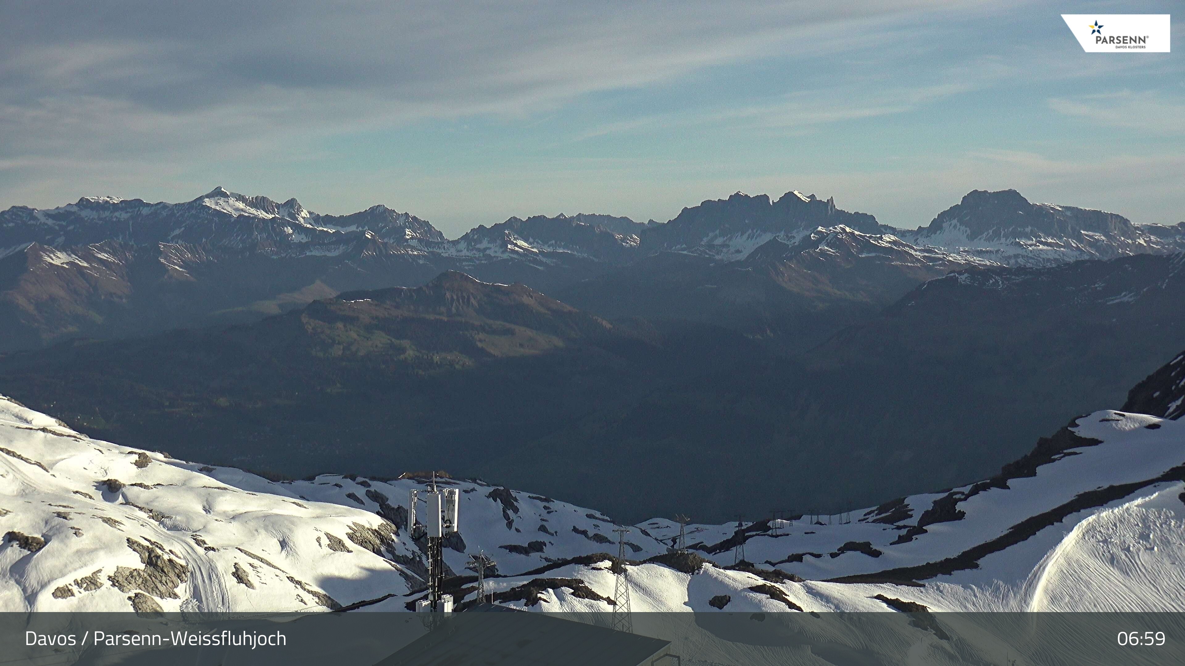 Archiv Foto Webcam Weissfluhjoch - Schifer
