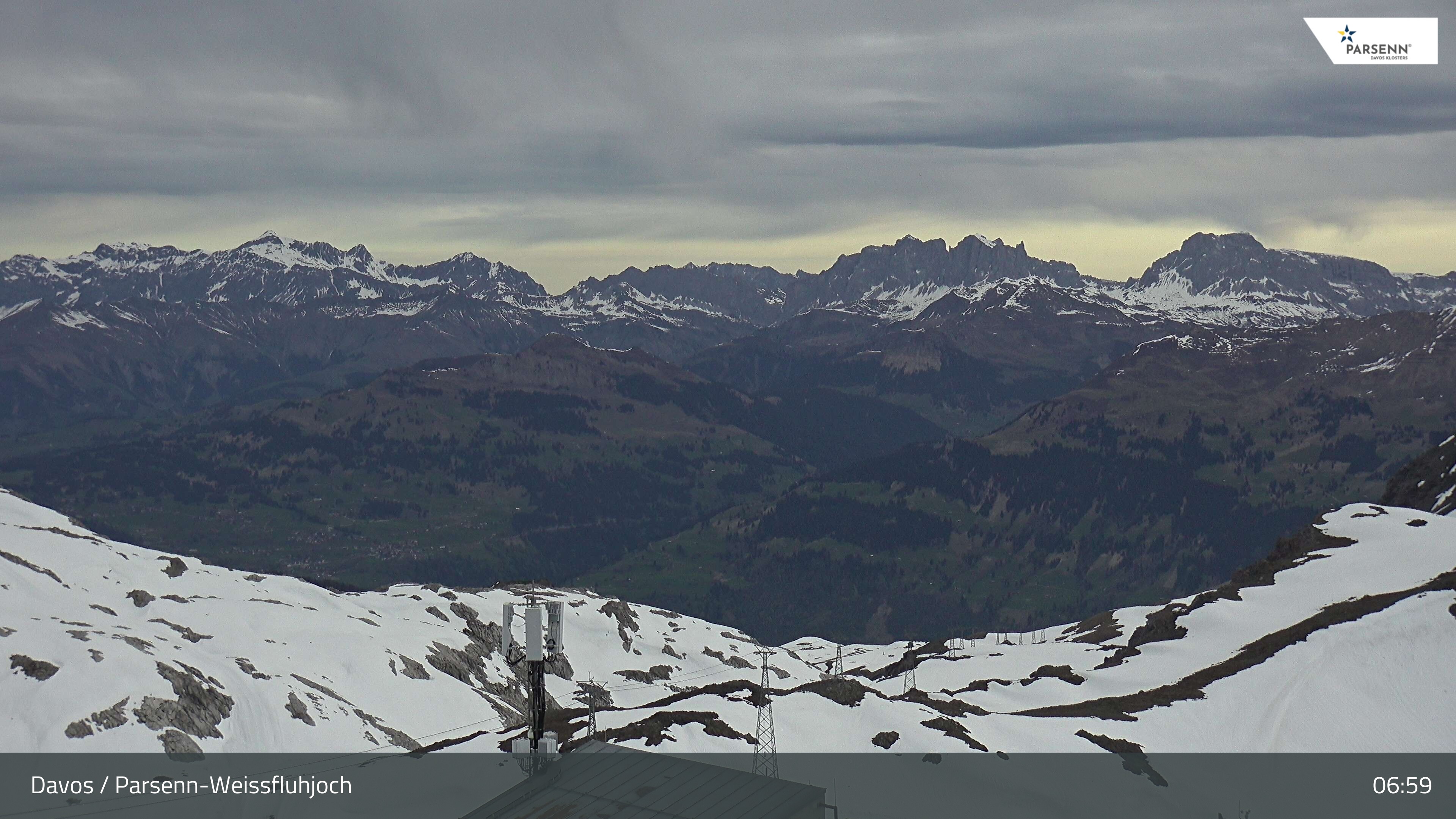 Archived image Webcam Weissfluhjoch, Davos Klosters