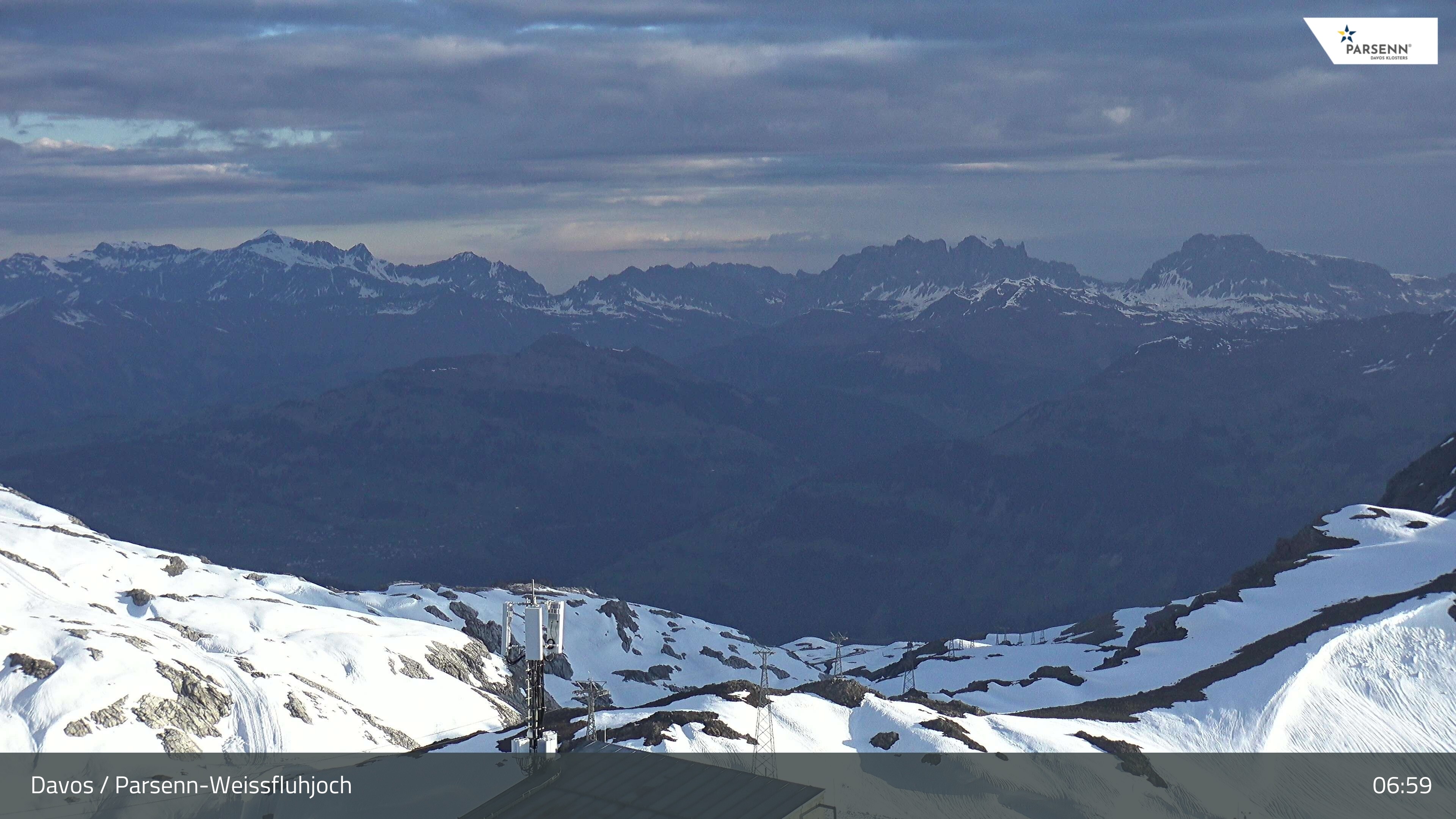 Archiv Foto Webcam Weissfluhjoch - Schifer