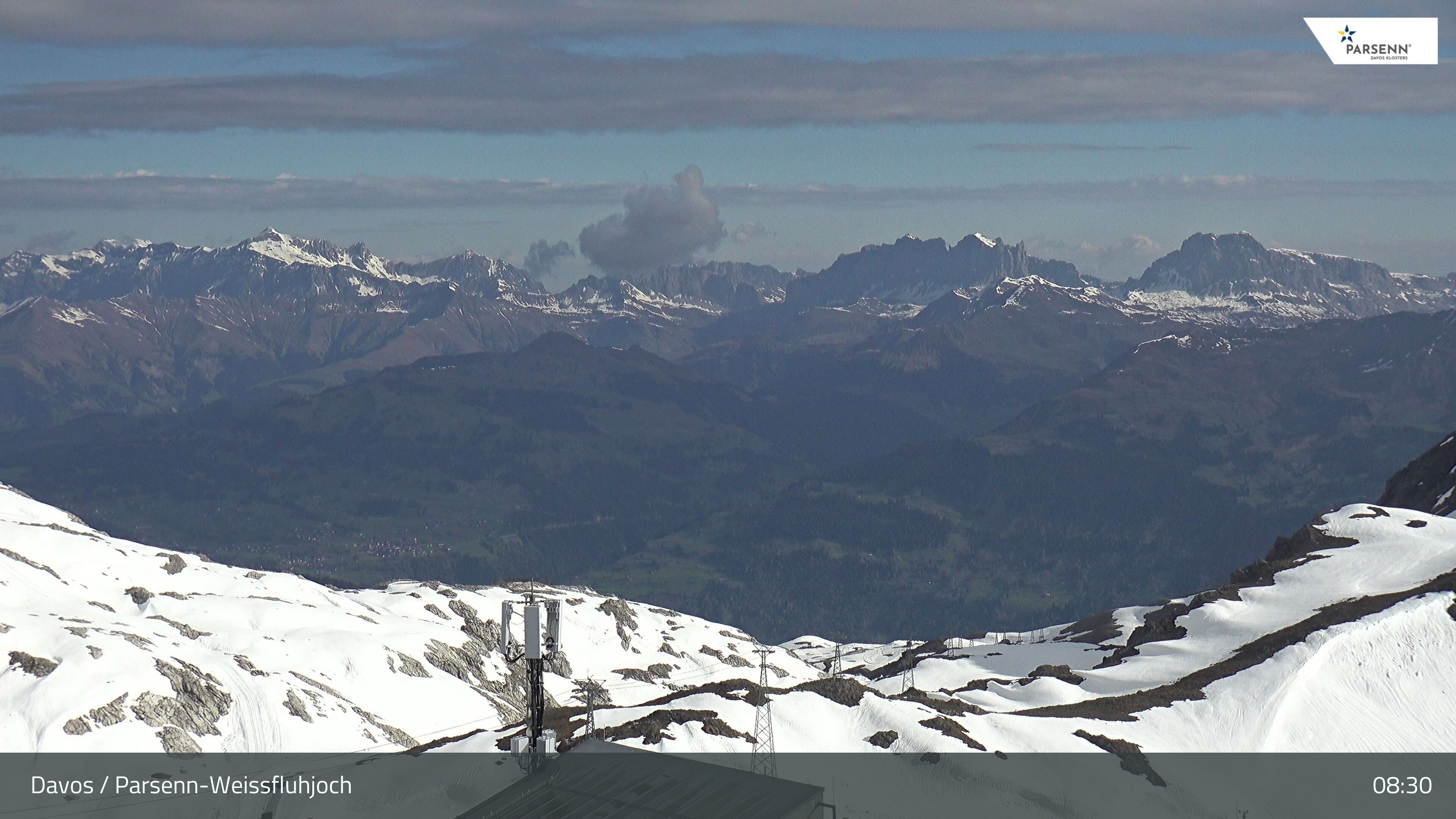 Archiv Foto Webcam Weissfluhjoch - Schifer