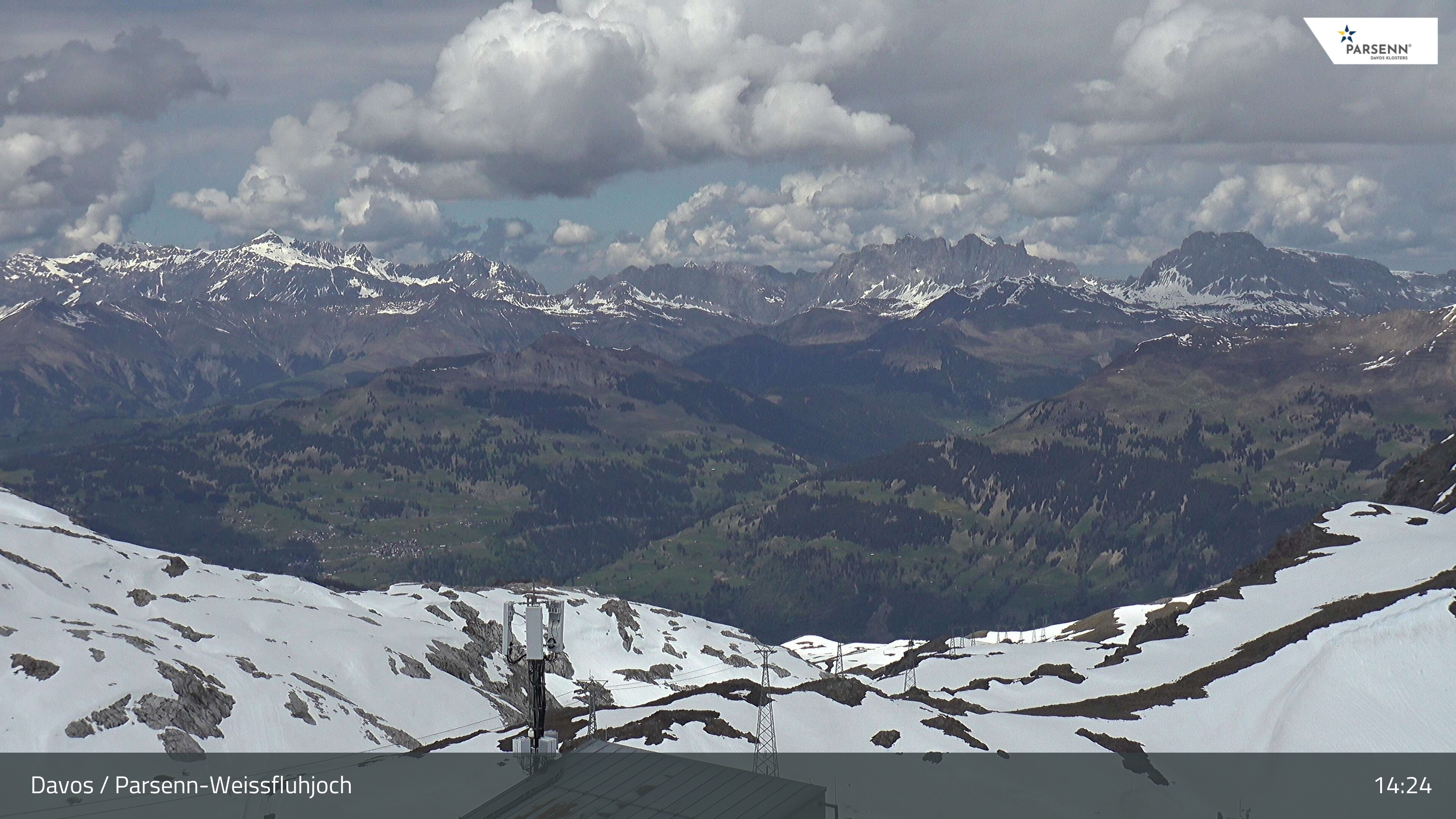 Archiv Foto Webcam Weissfluhjoch - Schifer