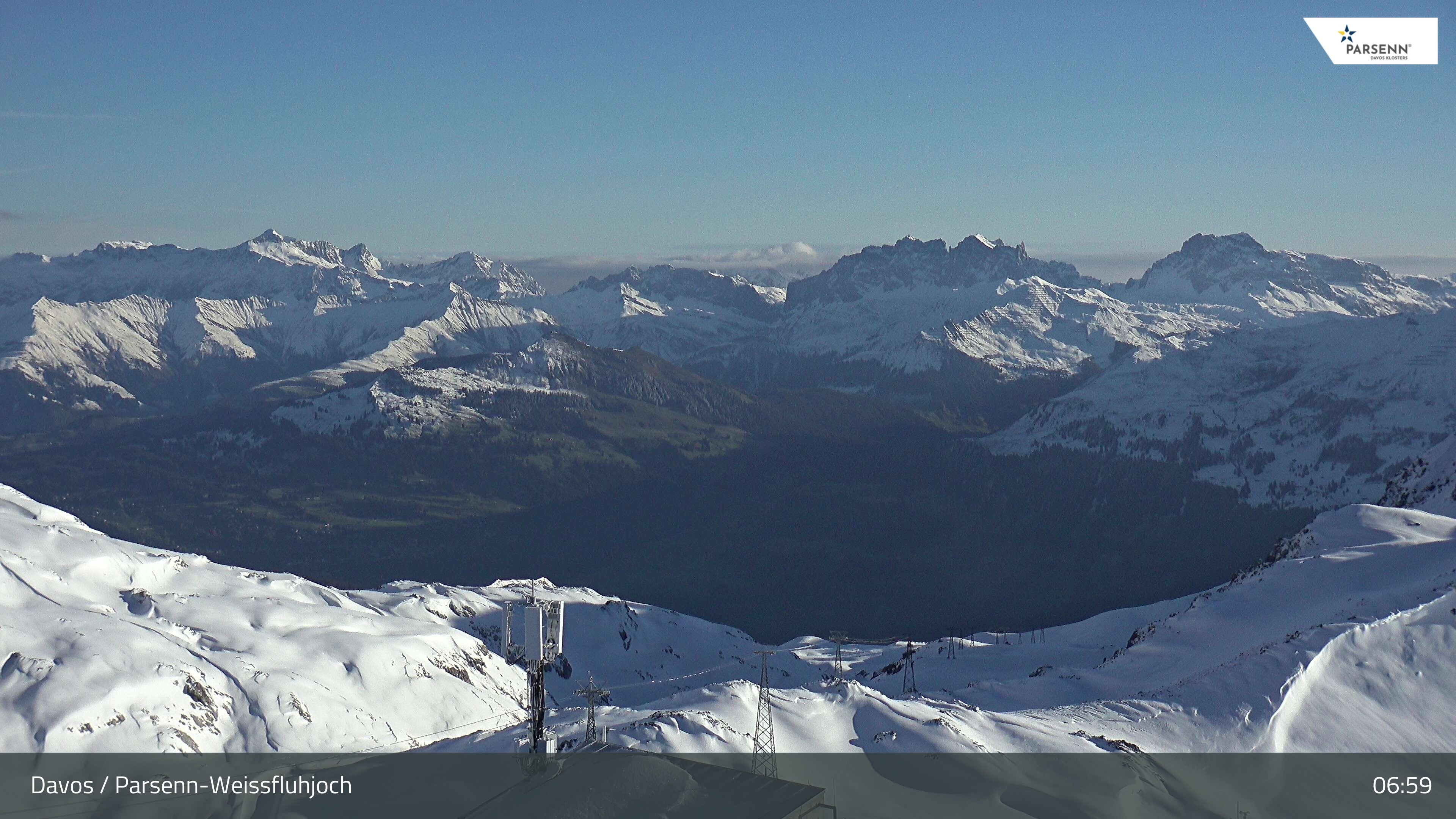Archived image Webcam Weissfluhjoch, Davos Klosters