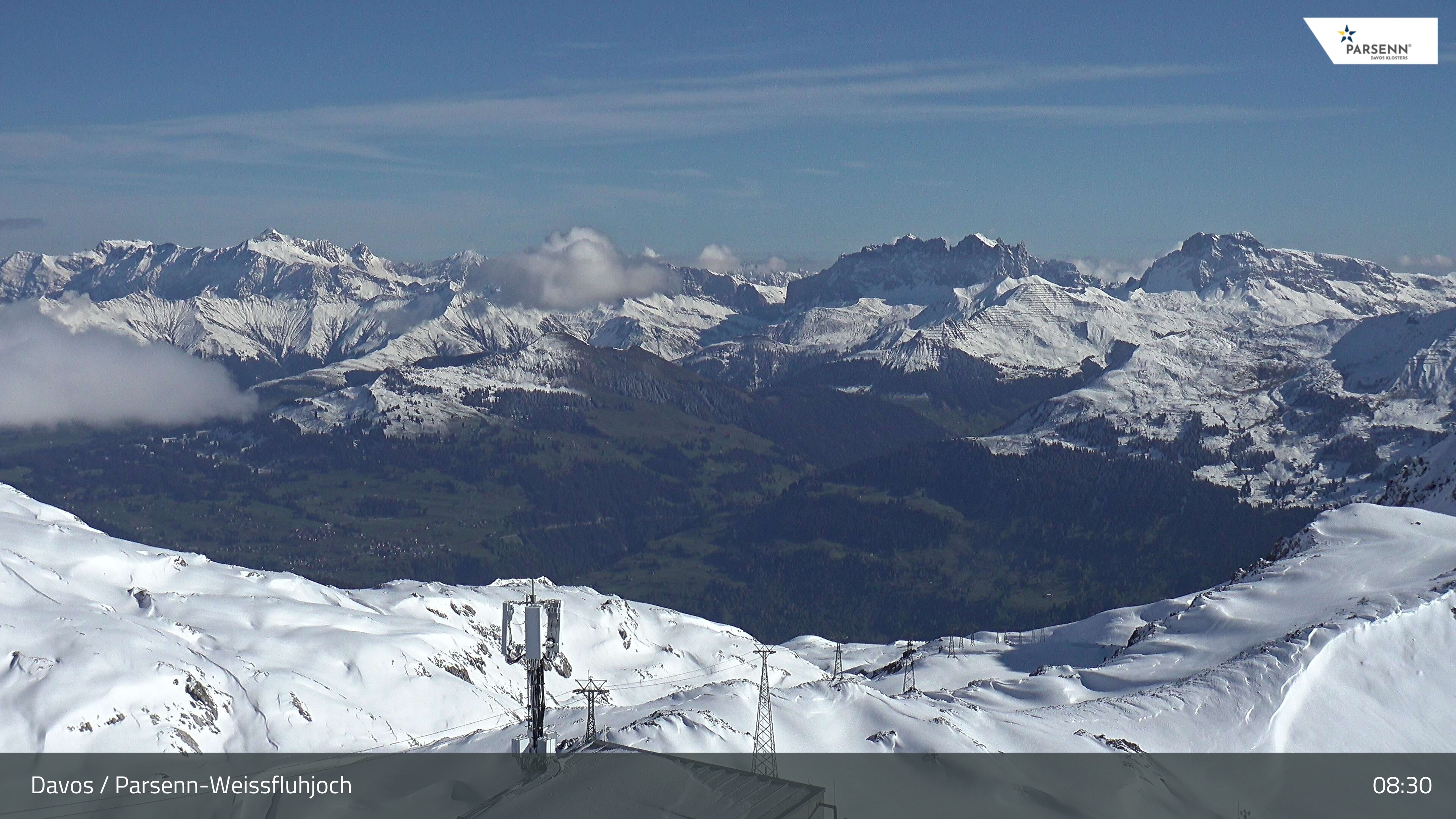 Archived image Webcam Weissfluhjoch, Davos Klosters