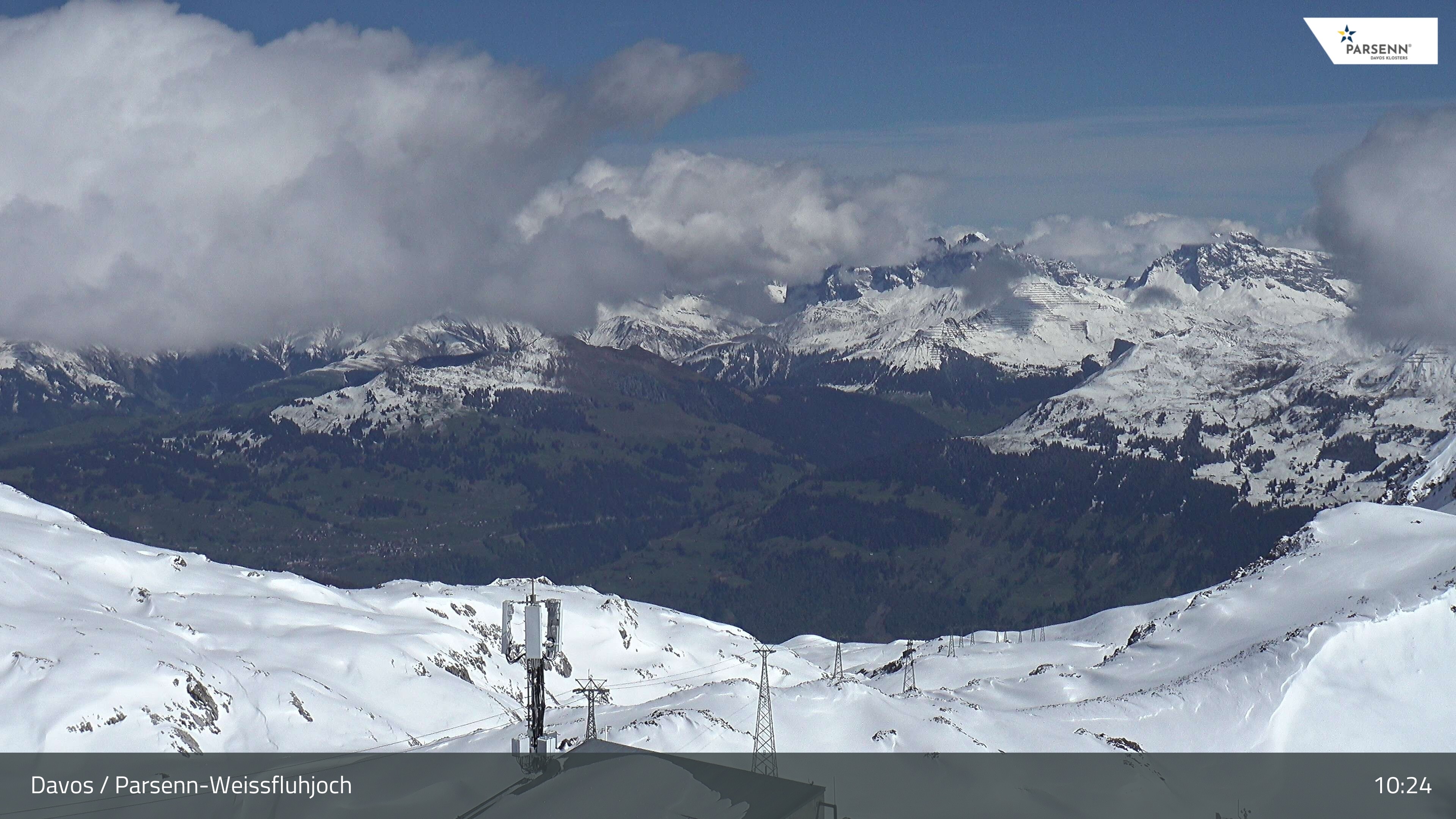 Archived image Webcam Weissfluhjoch, Davos Klosters