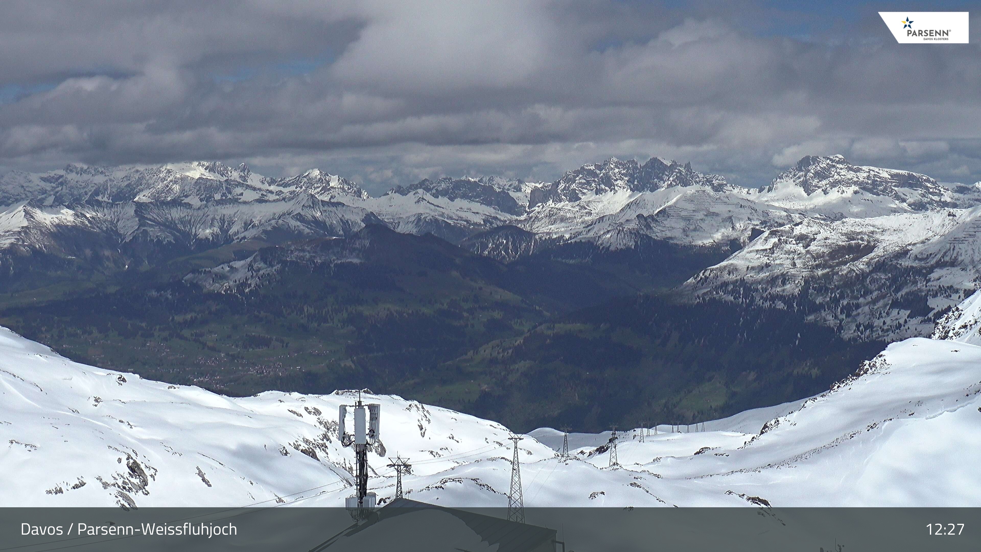 Archived image Webcam Weissfluhjoch, Davos Klosters