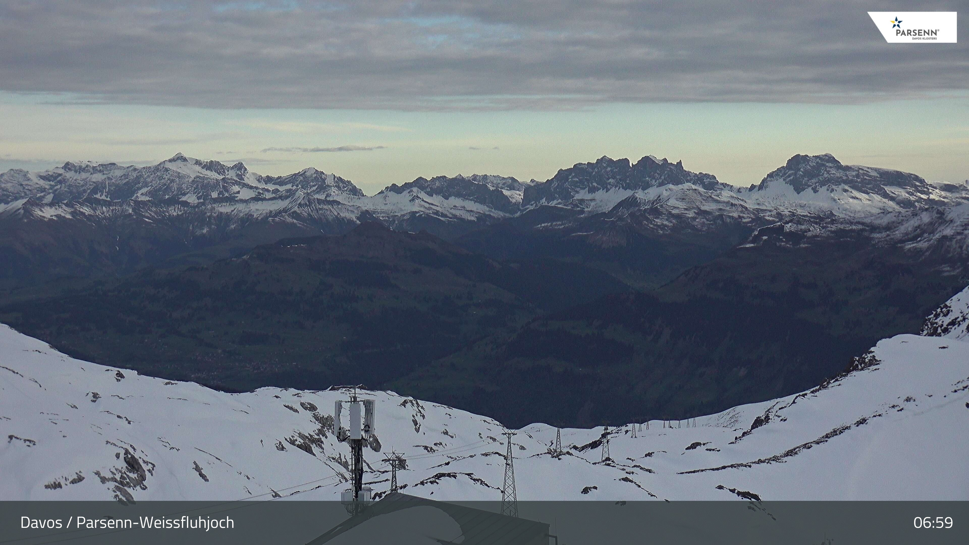 Archived image Webcam Weissfluhjoch, Davos Klosters