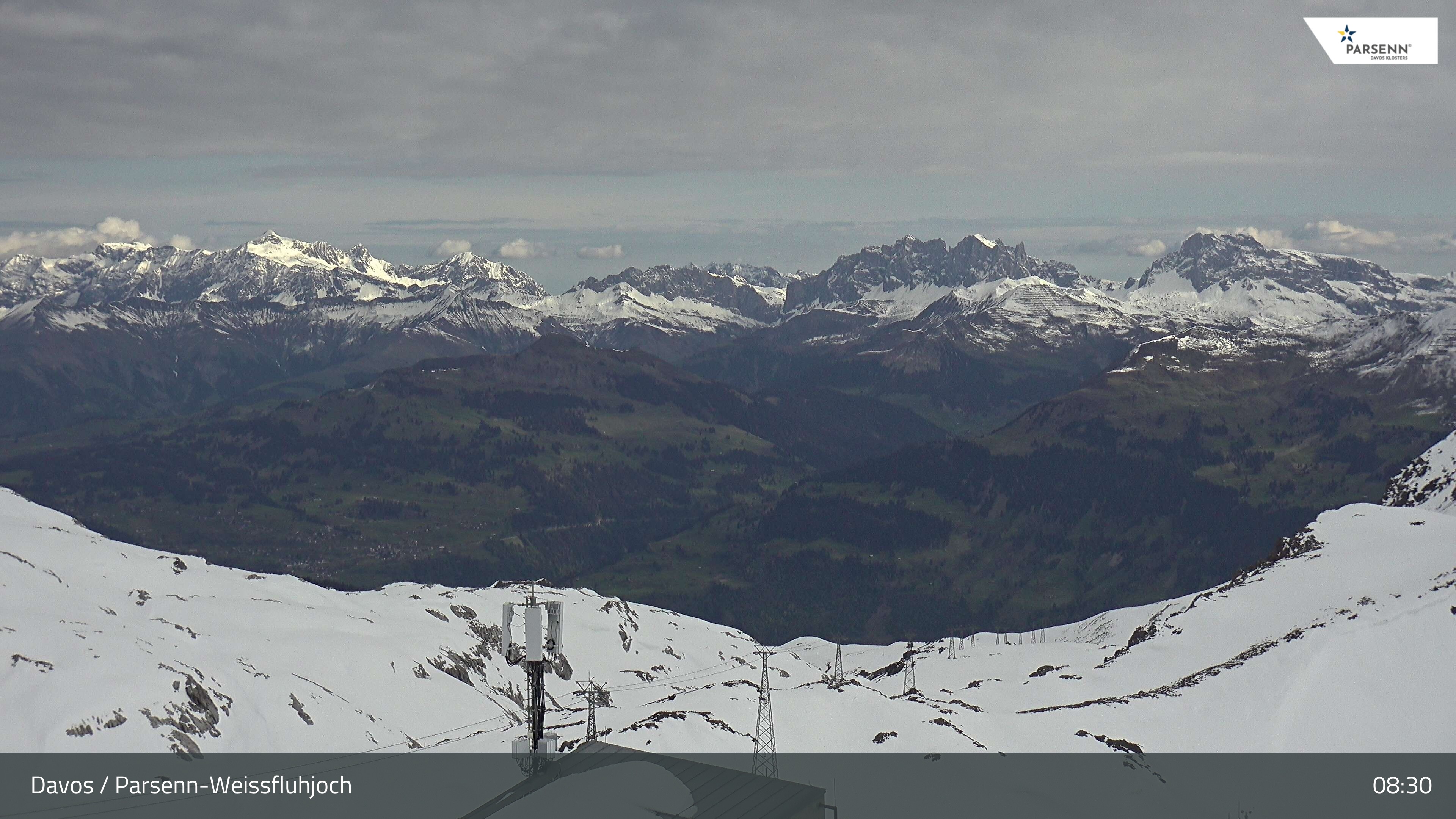 Archived image Webcam Weissfluhjoch, Davos Klosters