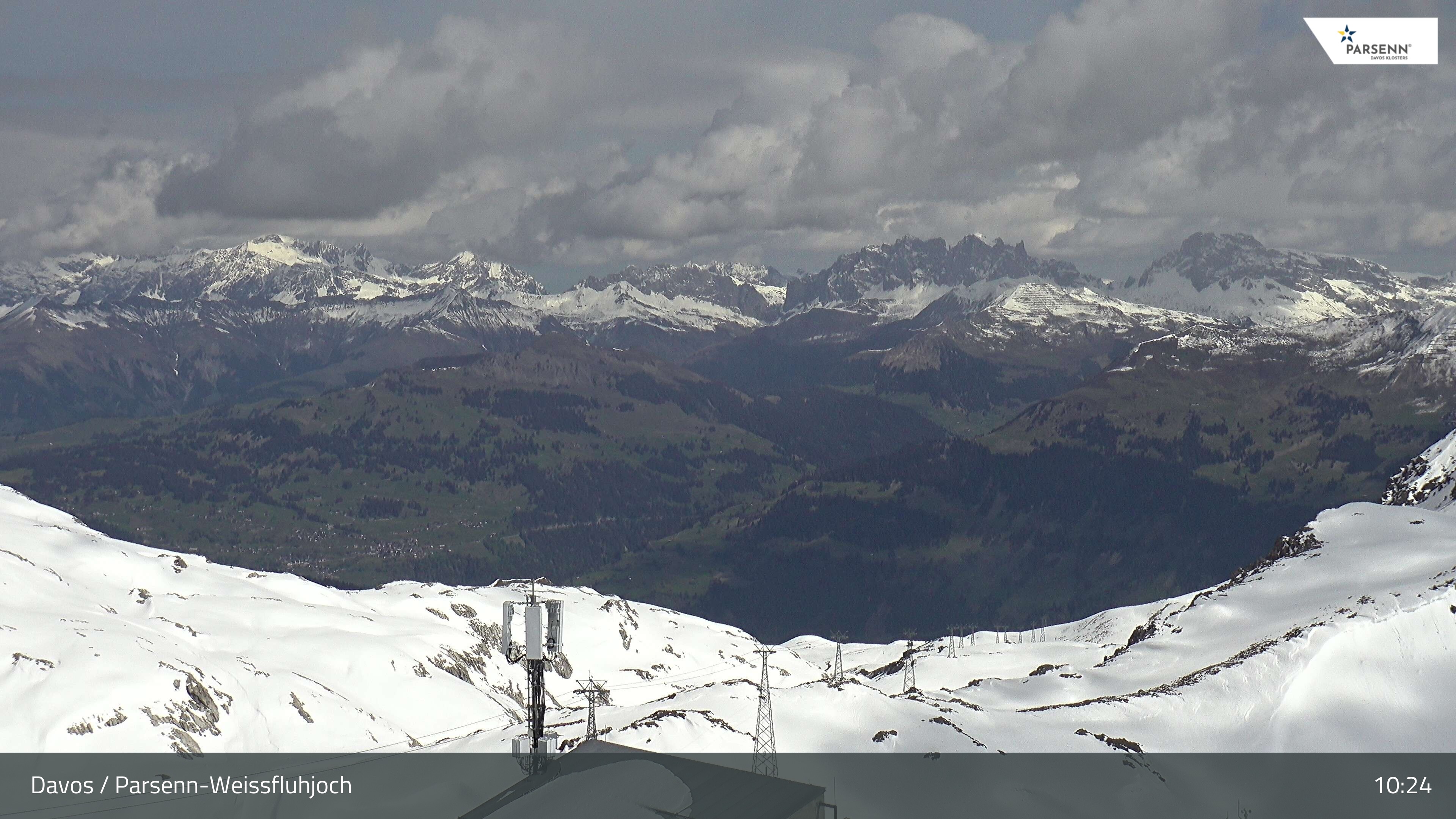 Archived image Webcam Weissfluhjoch, Davos Klosters