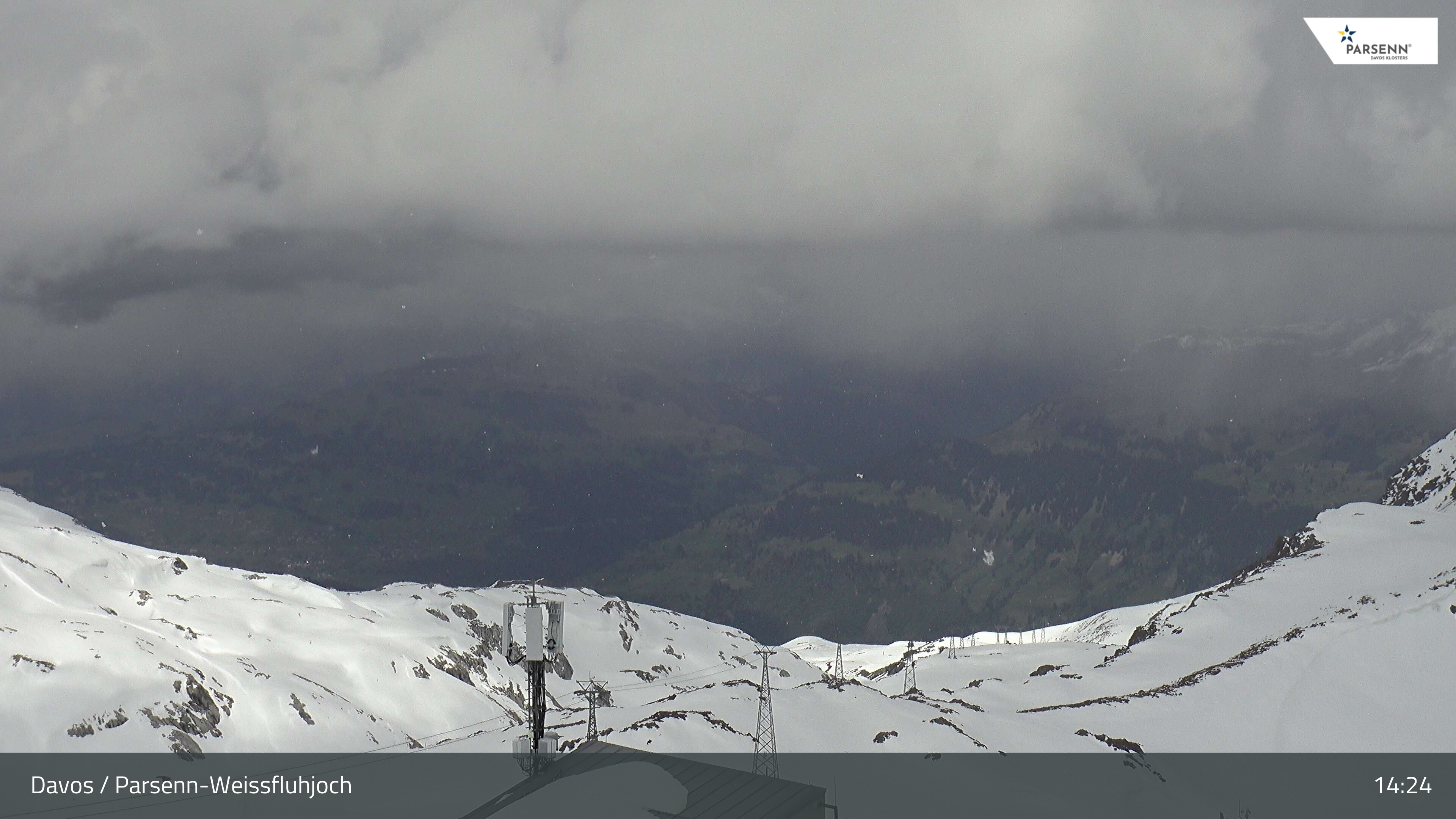 Archived image Webcam Weissfluhjoch, Davos Klosters