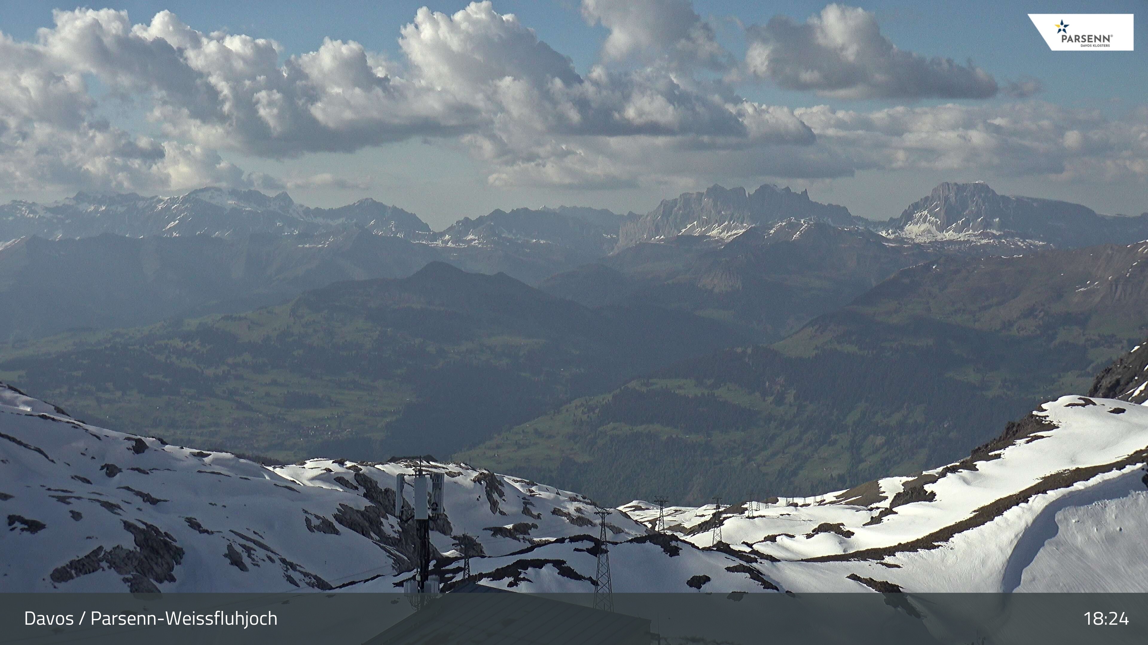 Archiv Foto Webcam Weissfluhjoch - Schifer