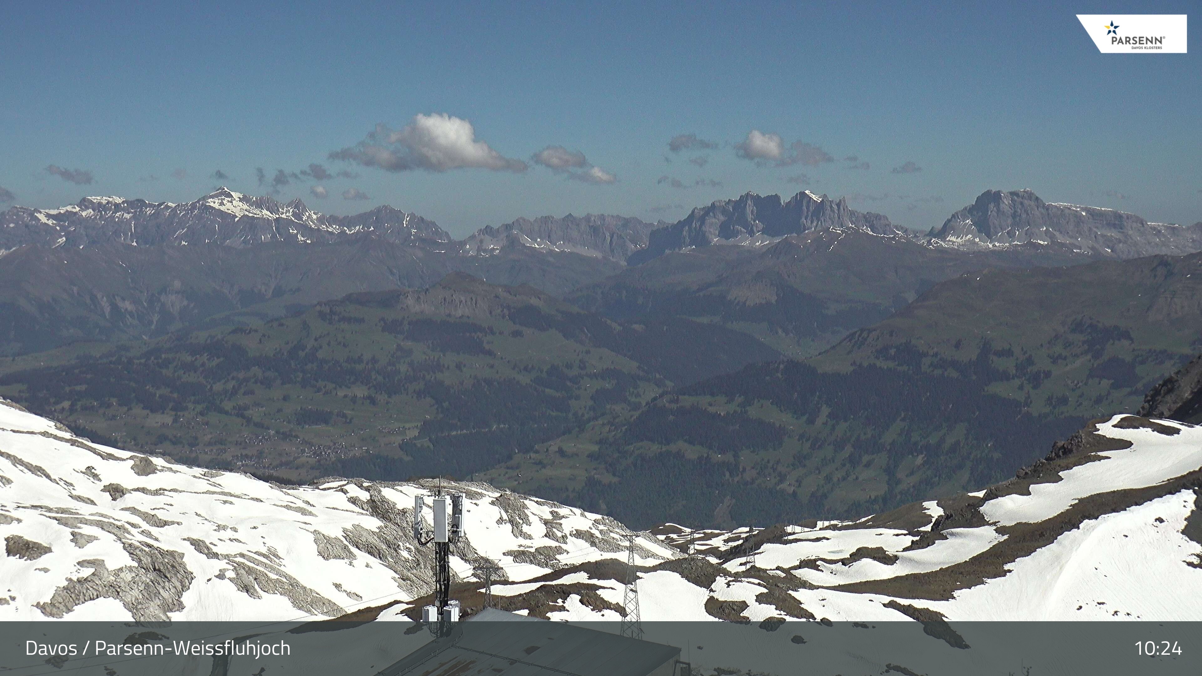 Archived image Webcam Weissfluhjoch, Davos Klosters