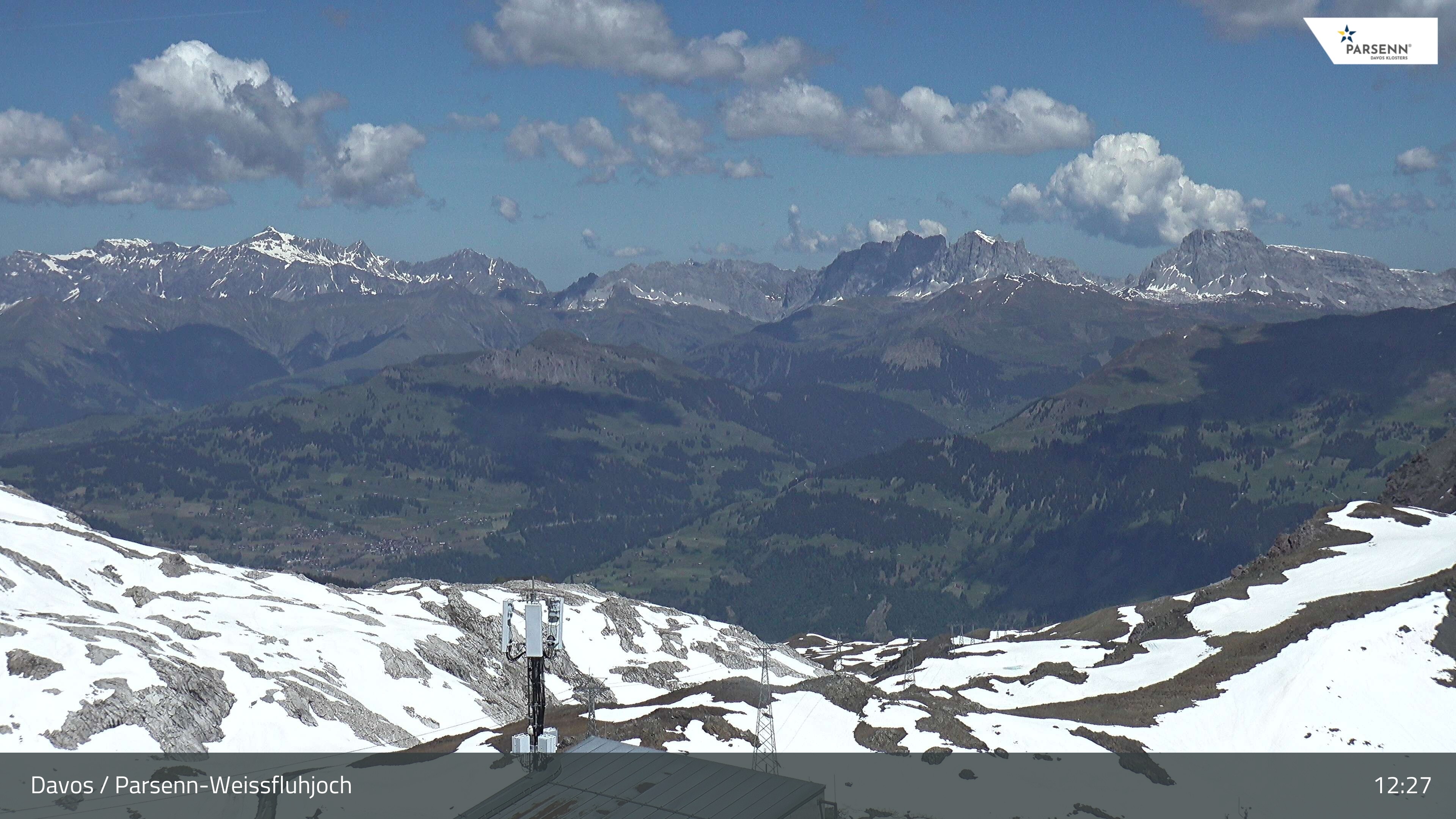 Archived image Webcam Weissfluhjoch, Davos Klosters