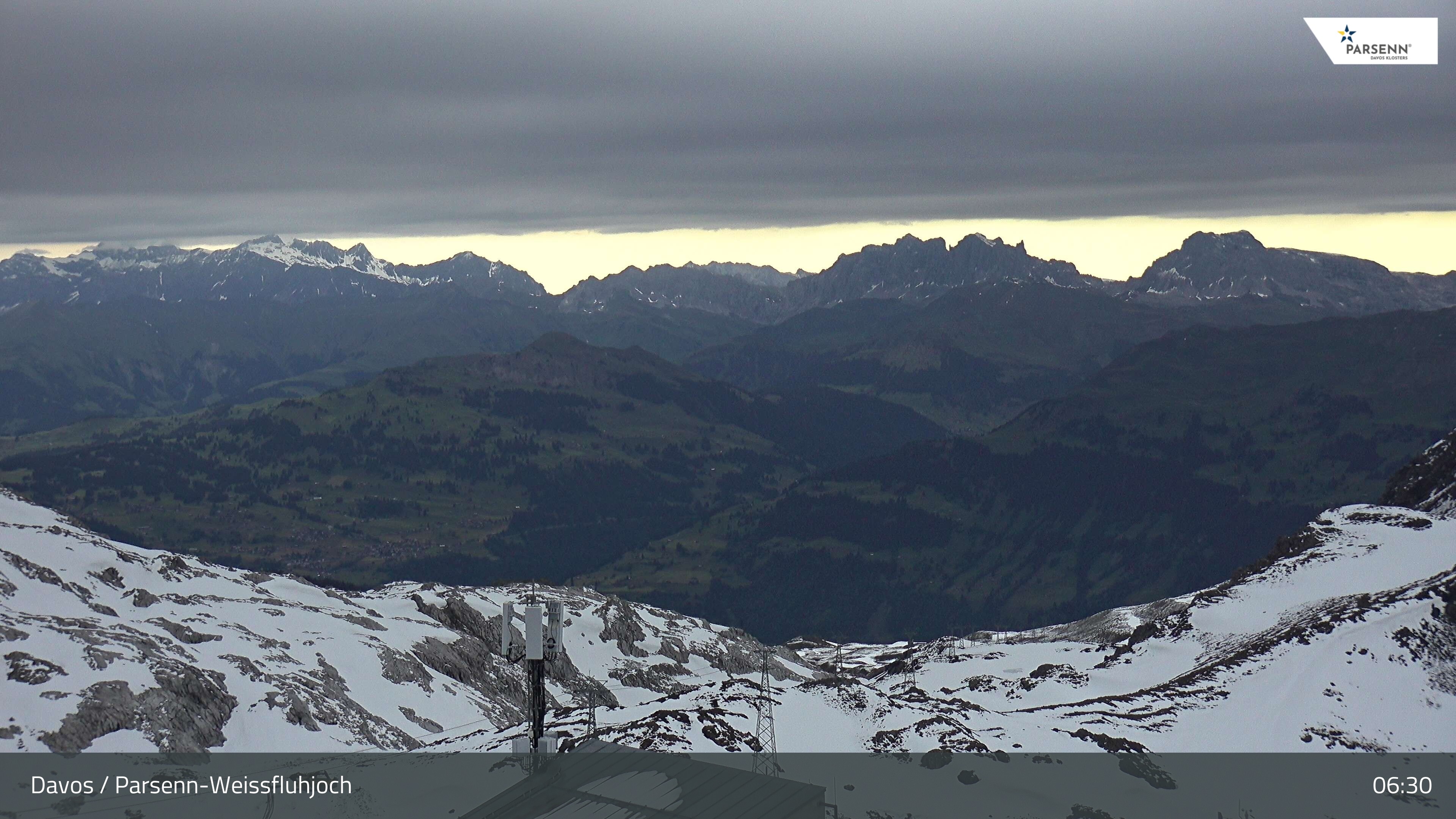 Archived image Webcam Weissfluhjoch, Davos Klosters