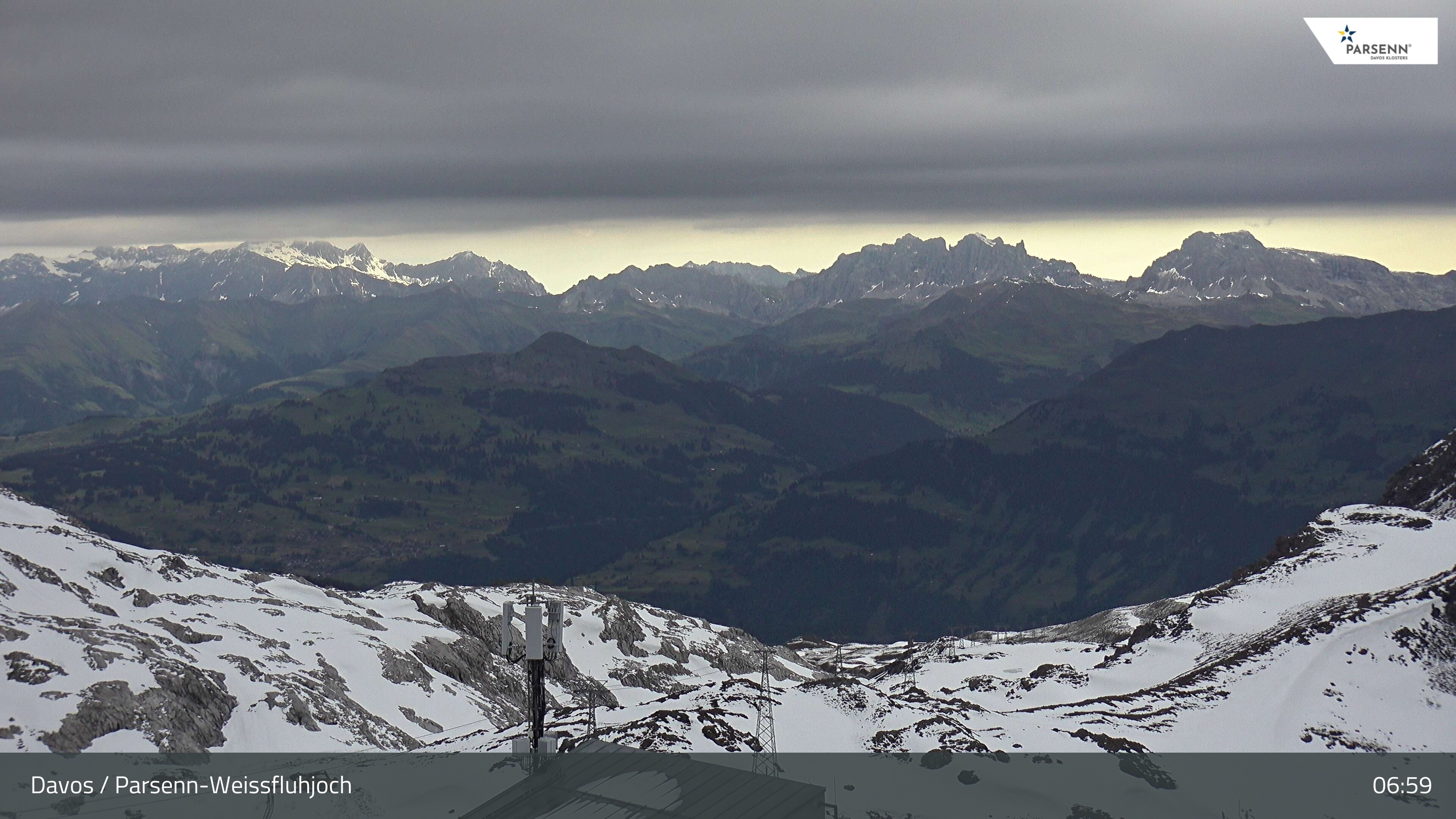 Archived image Webcam Weissfluhjoch, Davos Klosters