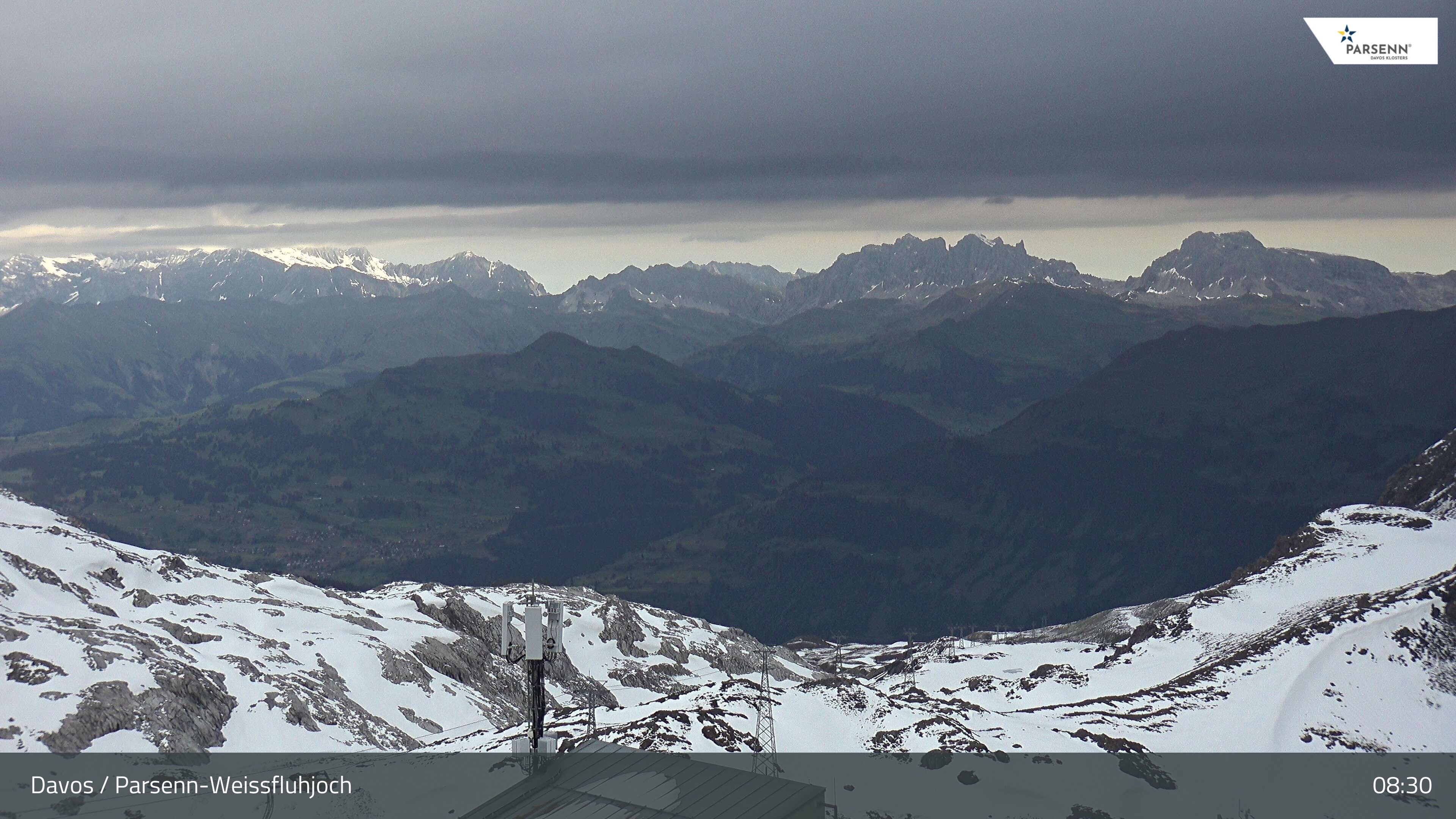 Archived image Webcam Weissfluhjoch, Davos Klosters