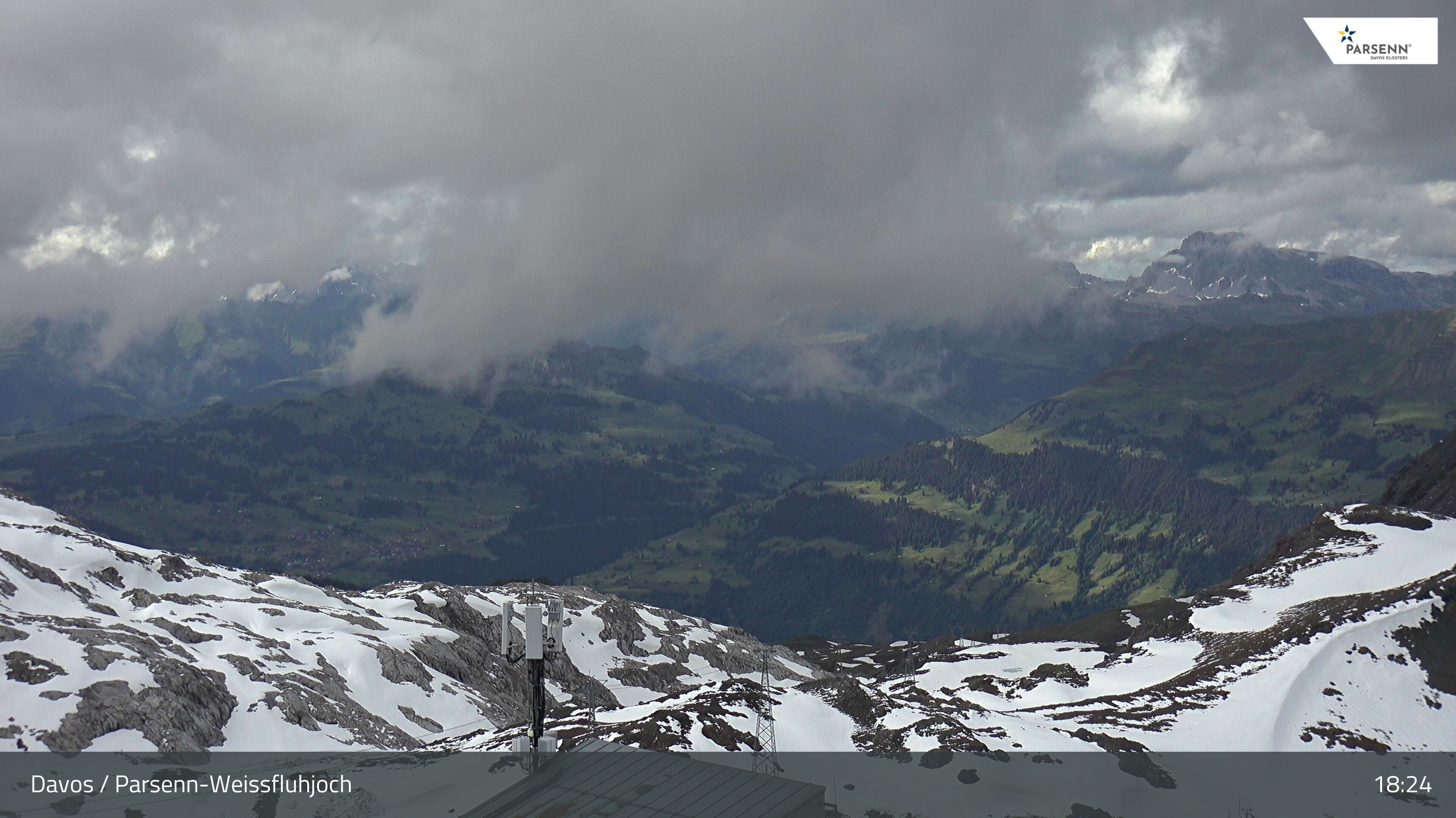 Archived image Webcam Weissfluhjoch, Davos Klosters