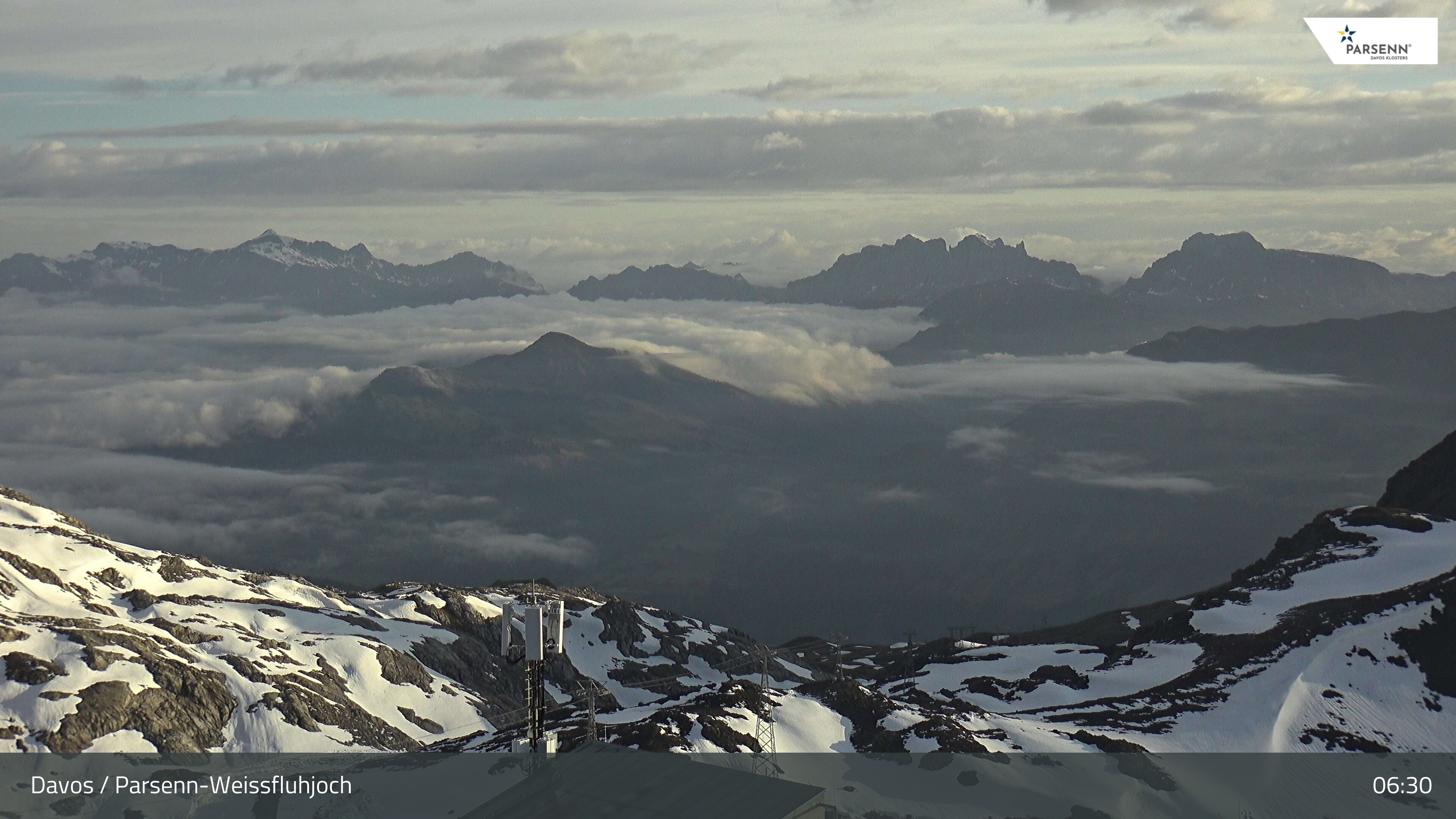 Archived image Webcam Weissfluhjoch, Davos Klosters