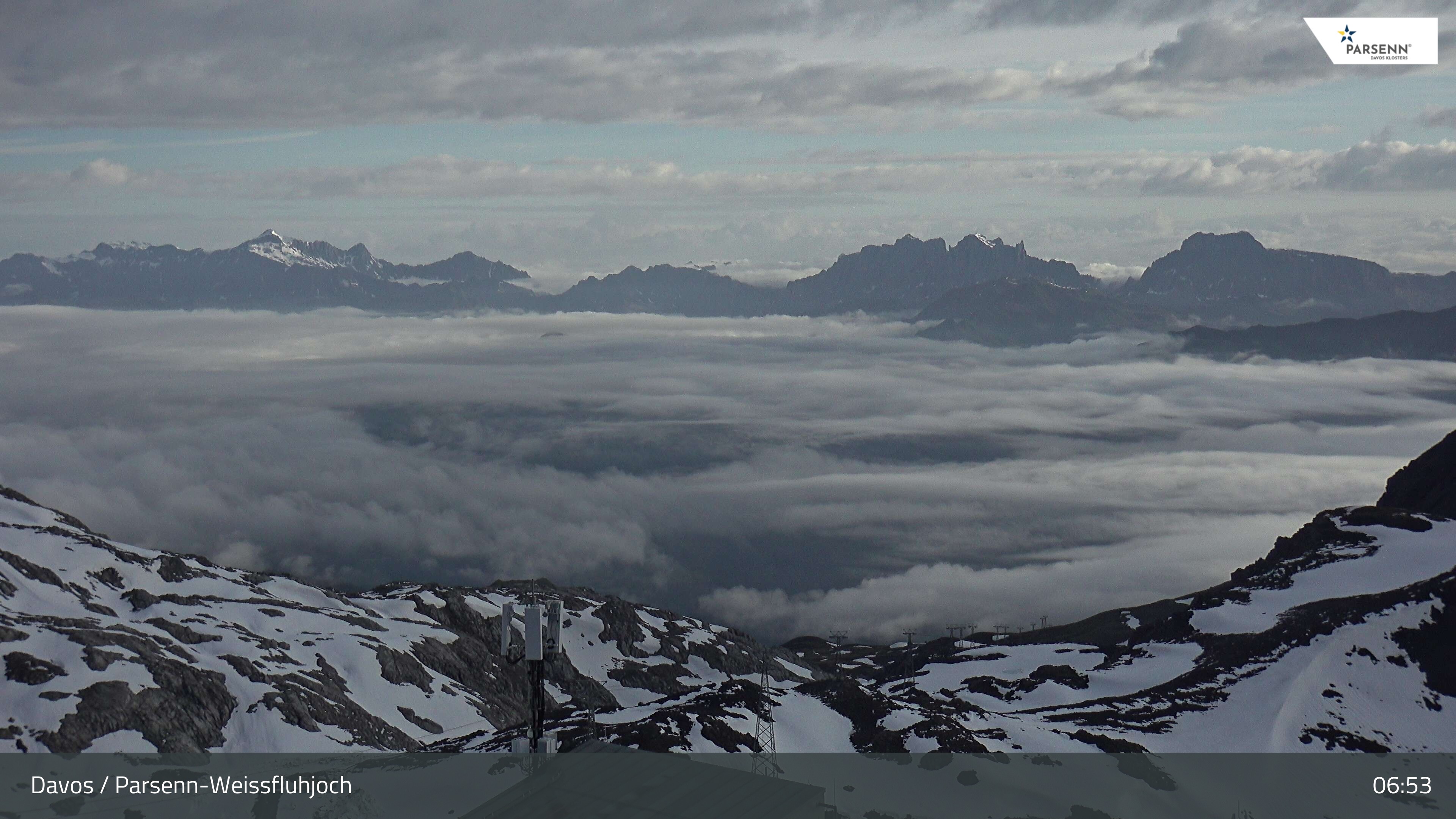 Archived image Webcam Weissfluhjoch, Davos Klosters