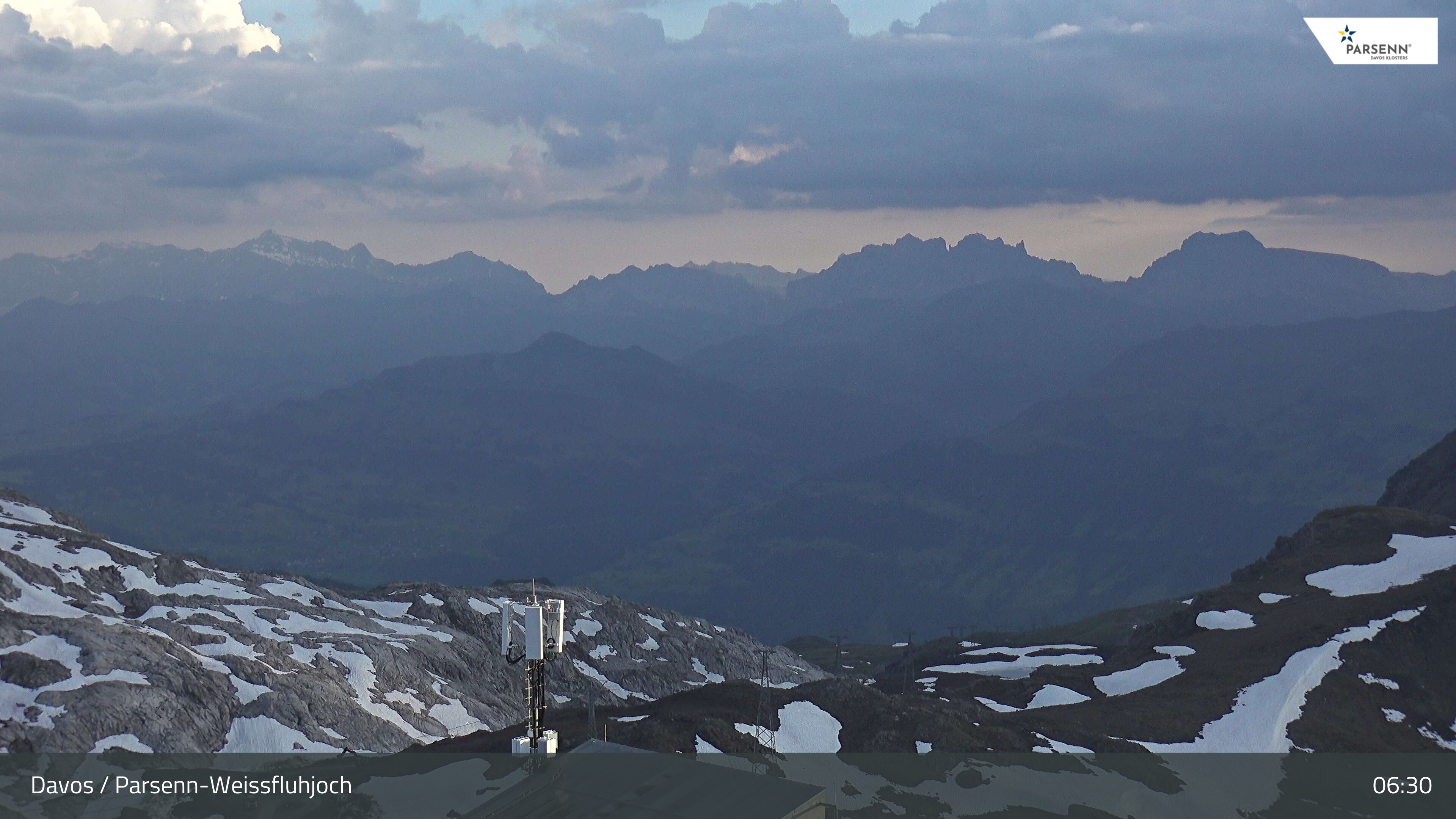 Archived image Webcam Weissfluhjoch, Davos Klosters