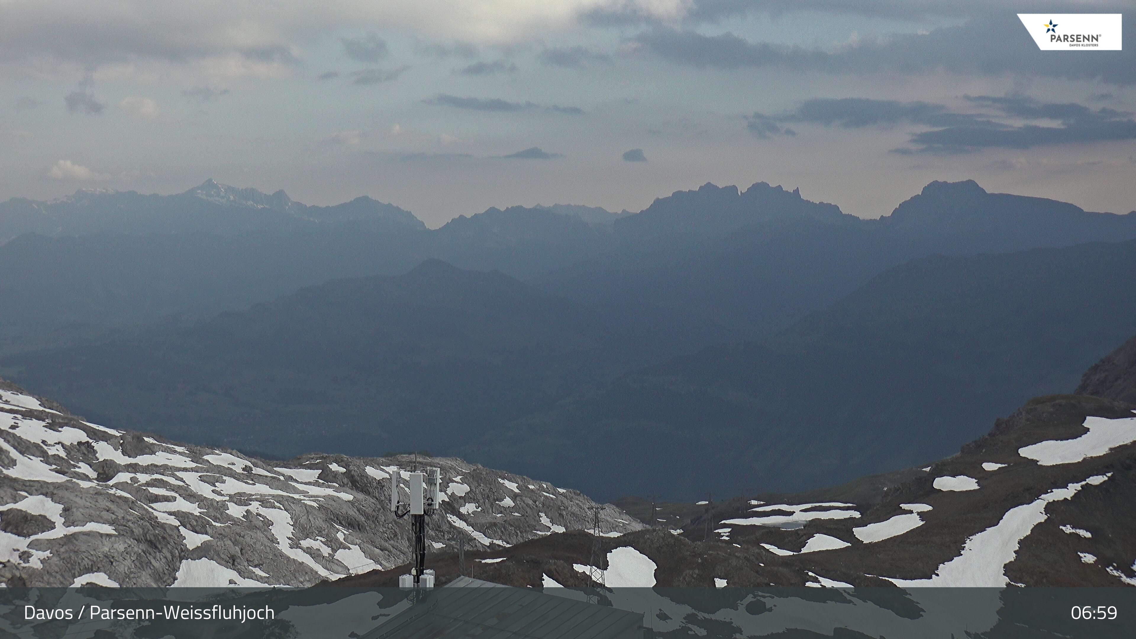 Archived image Webcam Weissfluhjoch, Davos Klosters