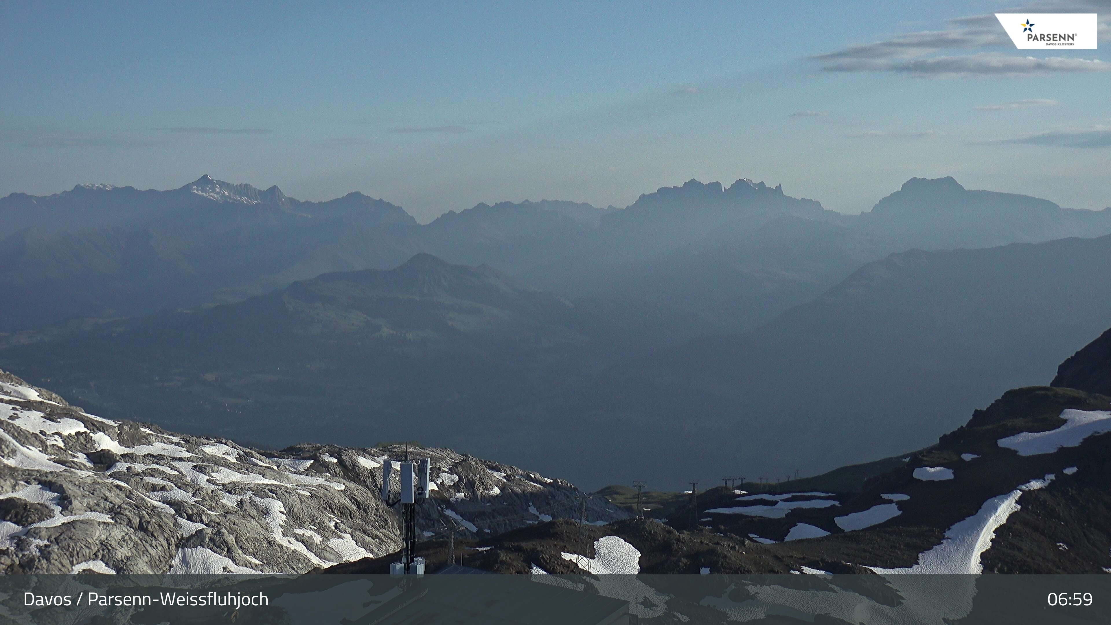 Archiv Foto Webcam Weissfluhjoch - Schifer