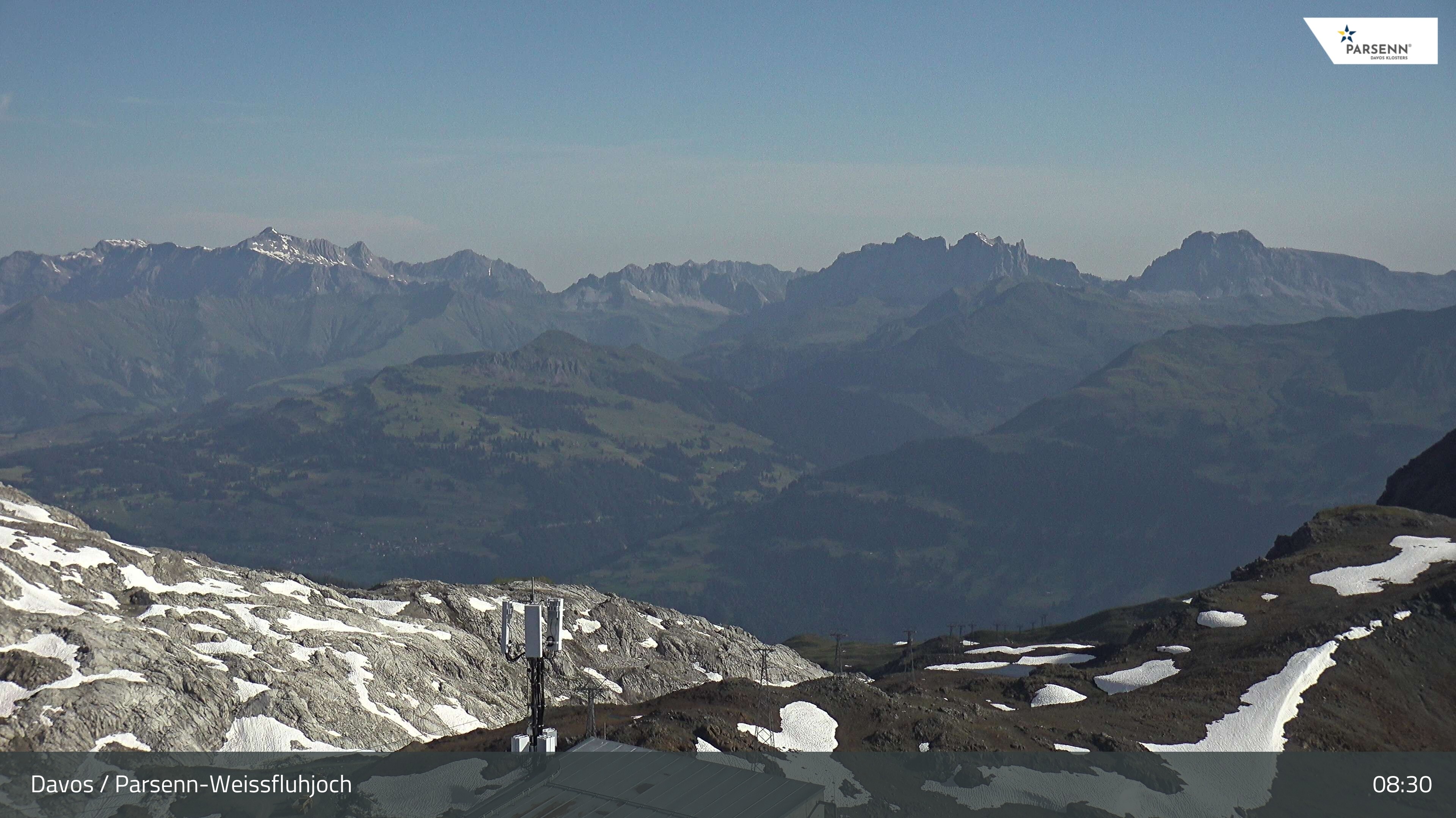 Archived image Webcam Weissfluhjoch, Davos Klosters