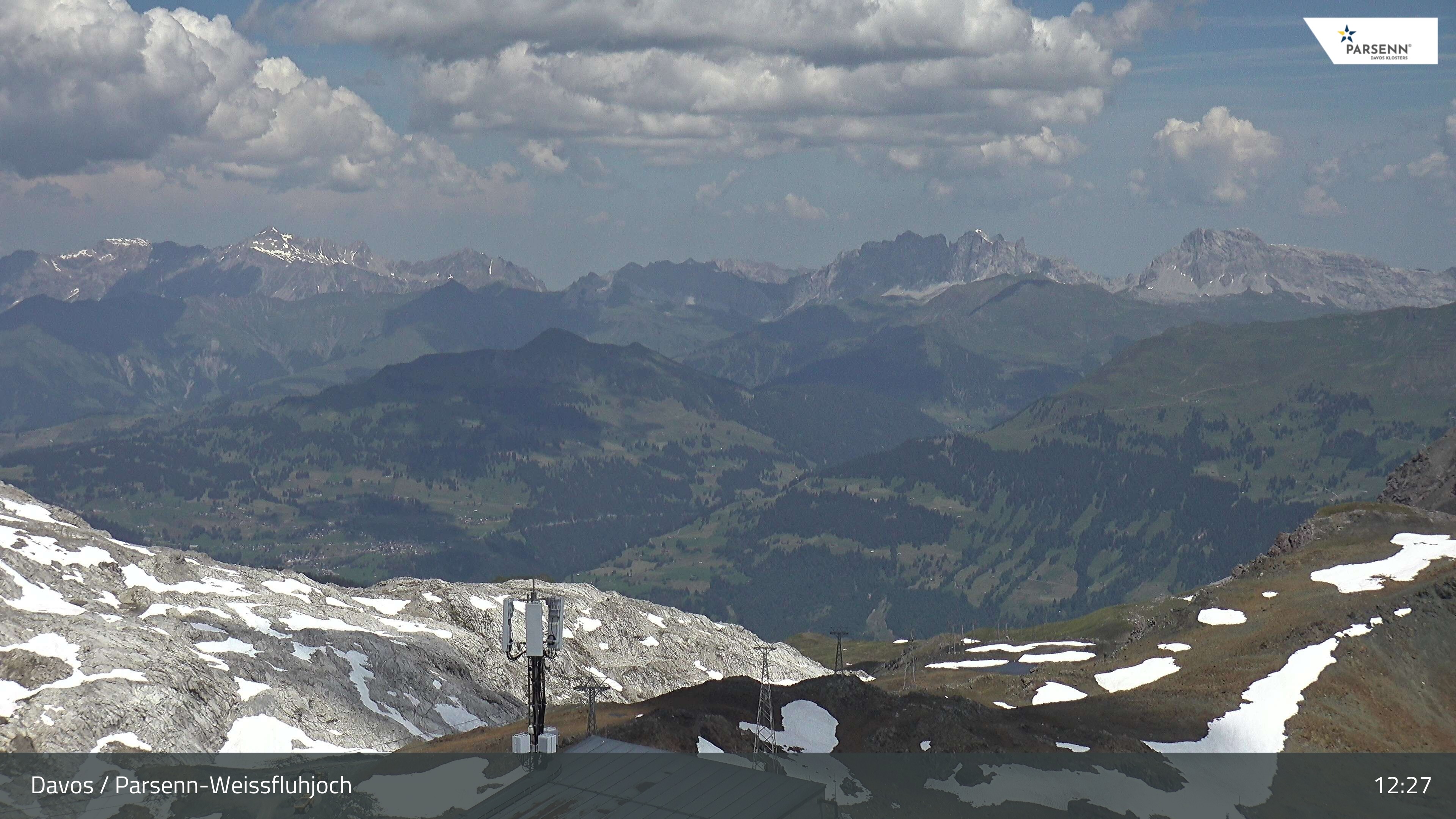 Archived image Webcam Weissfluhjoch, Davos Klosters