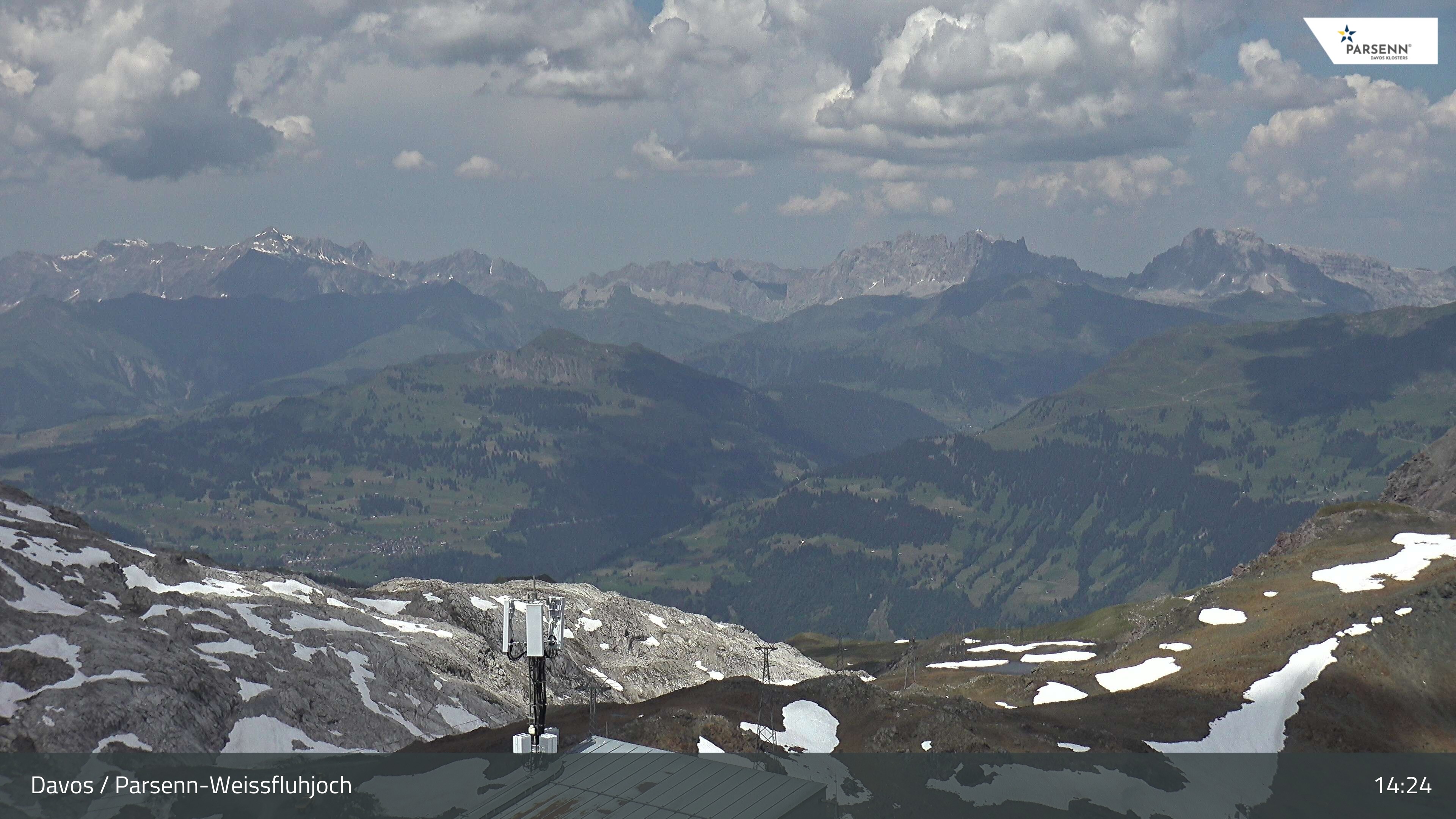 Archived image Webcam Weissfluhjoch, Davos Klosters