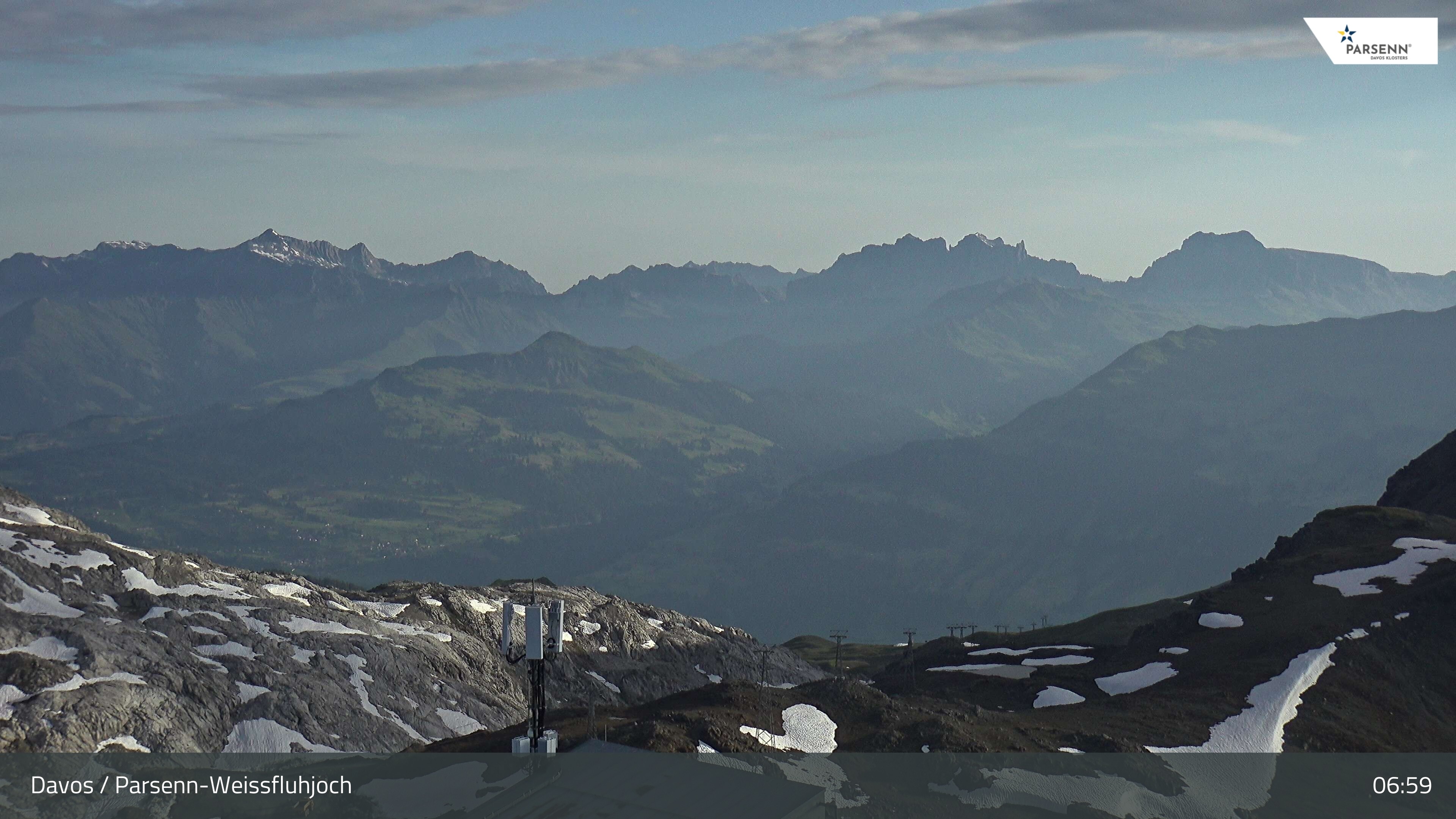 Archiv Foto Webcam Weissfluhjoch - Schifer