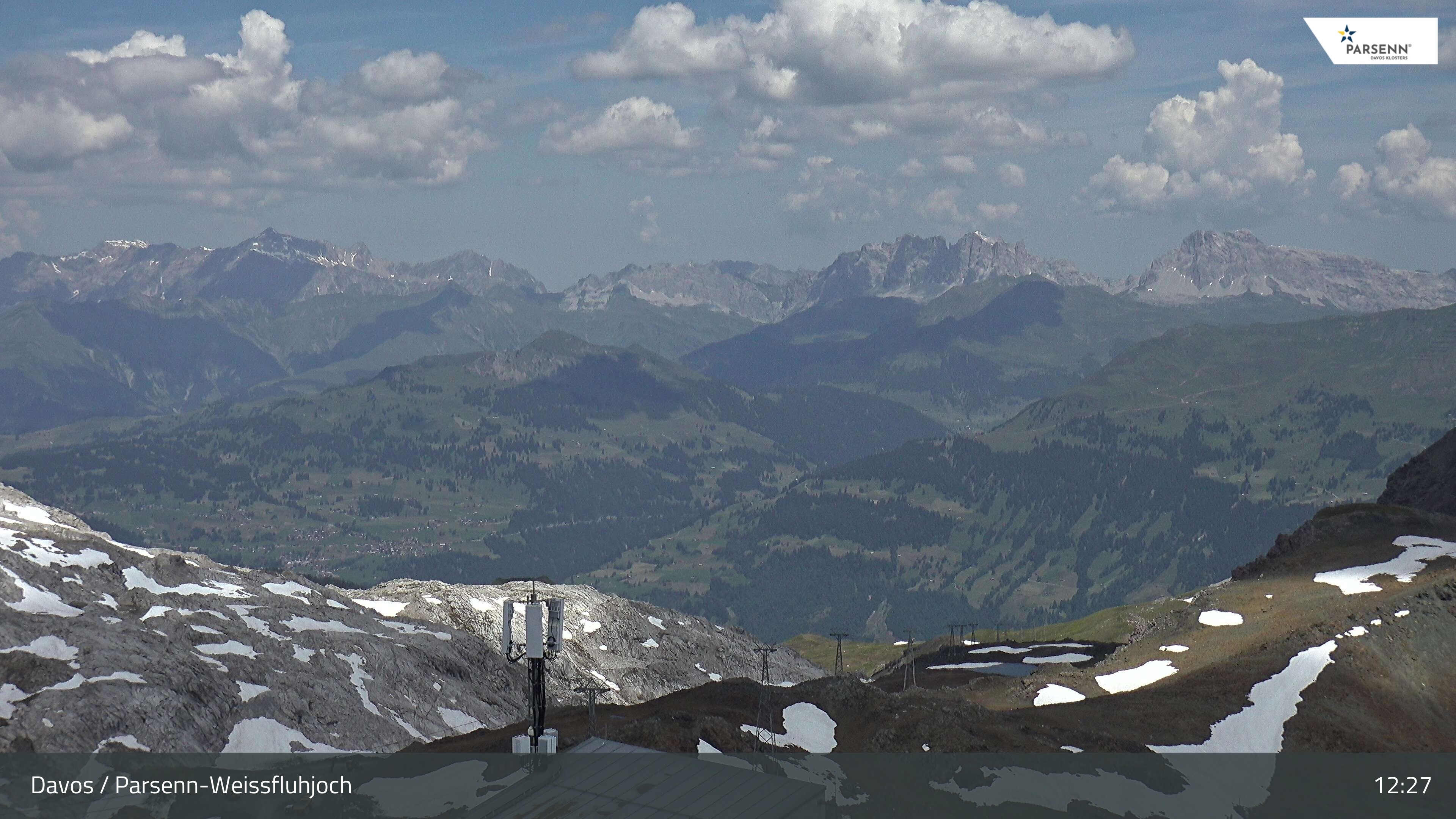 Archiv Foto Webcam Weissfluhjoch - Schifer