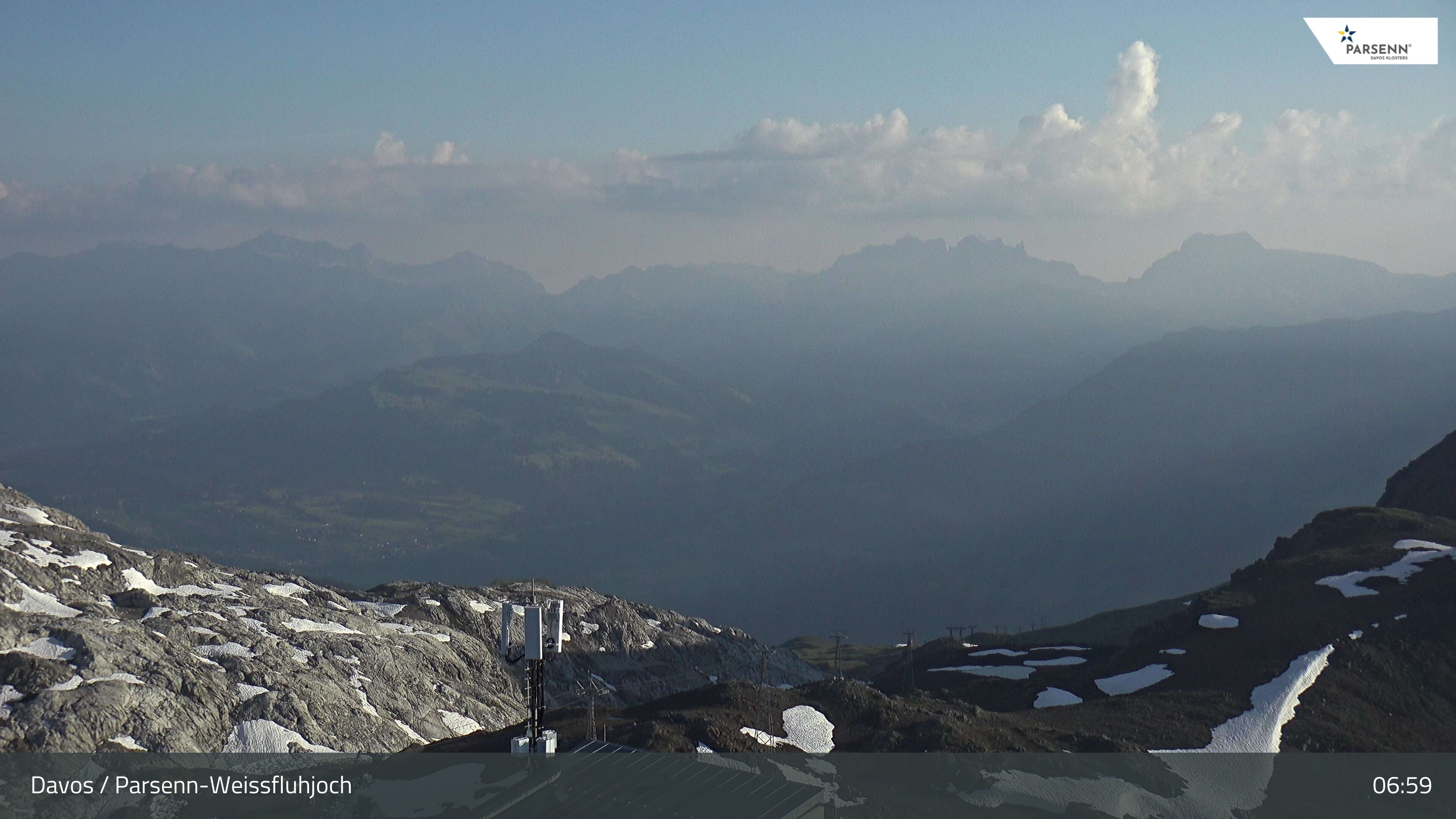 Archiv Foto Webcam Weissfluhjoch - Schifer