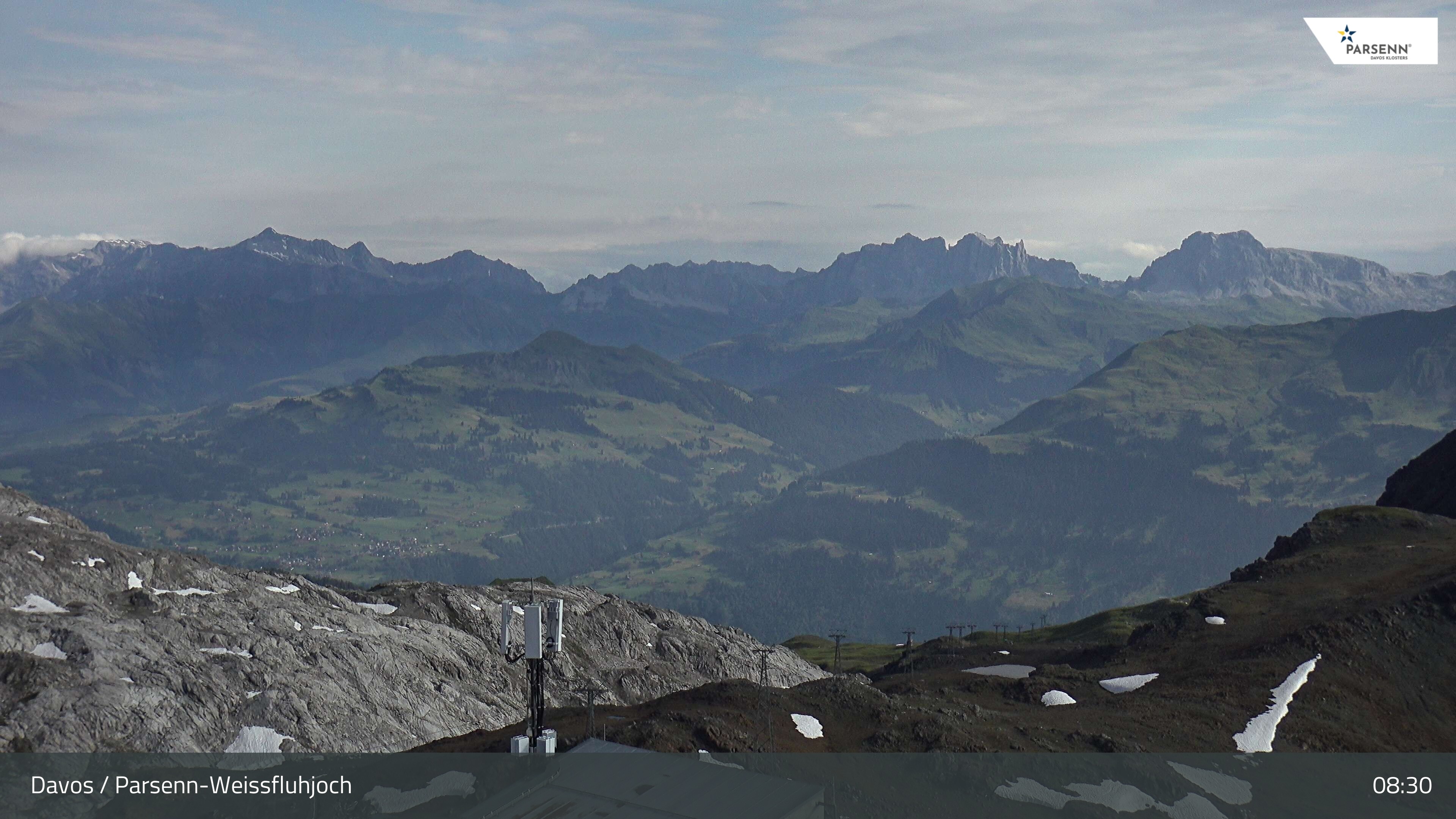 Archiv Foto Webcam Weissfluhjoch - Schifer