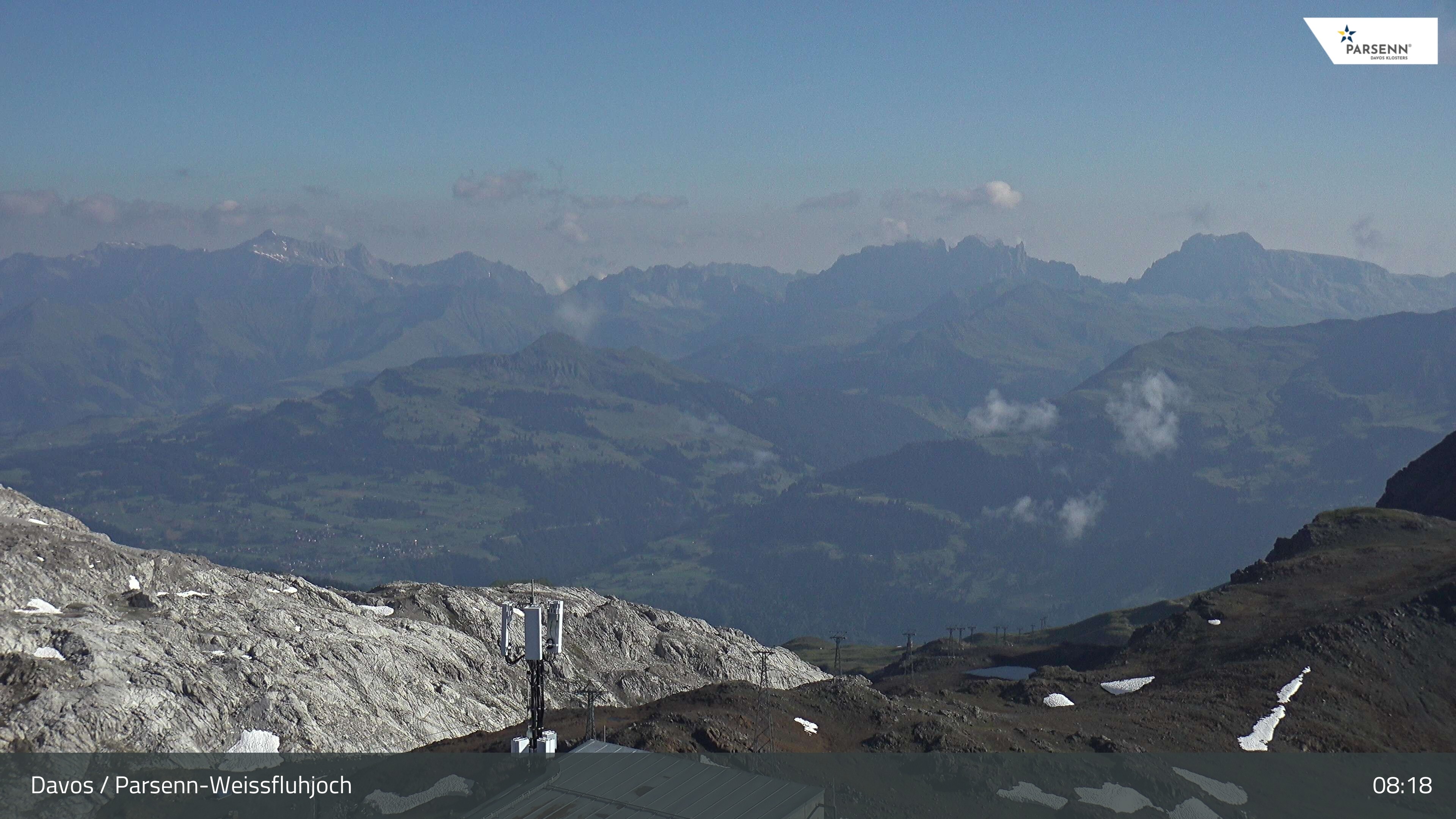Archived image Webcam Weissfluhjoch, Davos Klosters