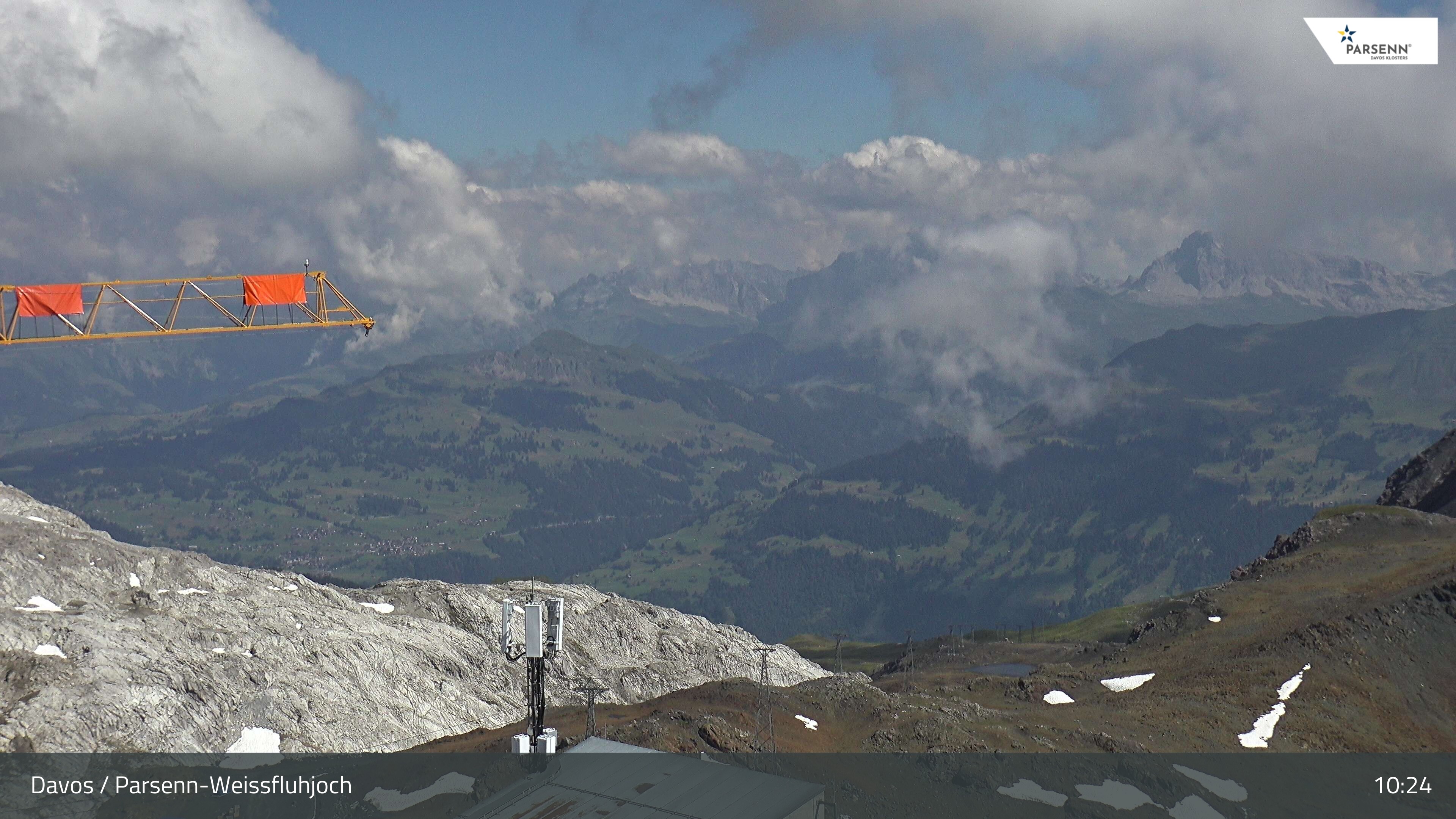 Archived image Webcam Weissfluhjoch, Davos Klosters