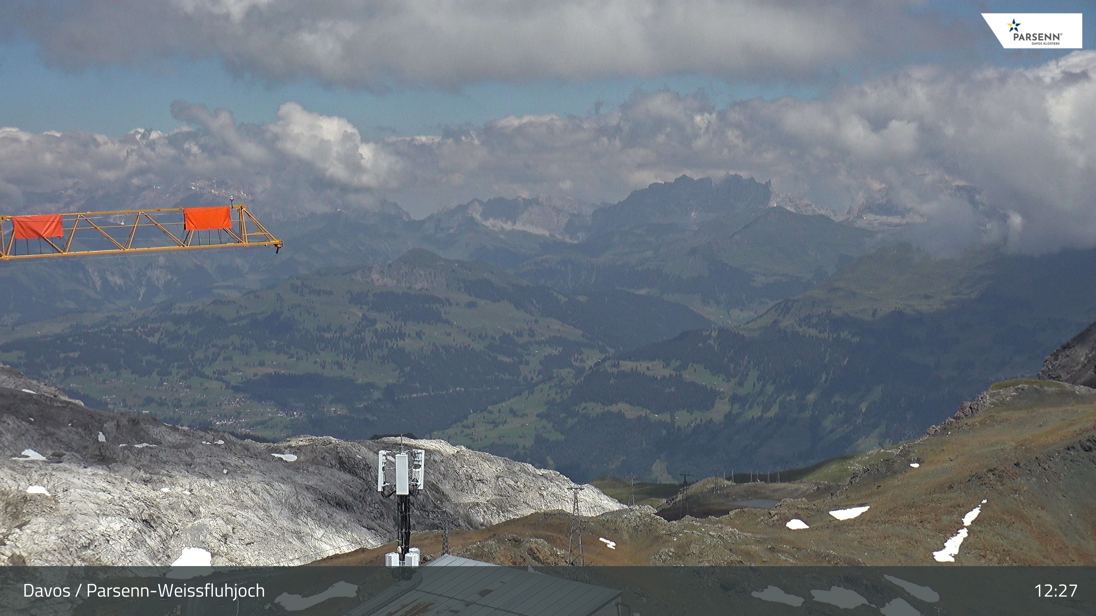 Archived image Webcam Weissfluhjoch, Davos Klosters